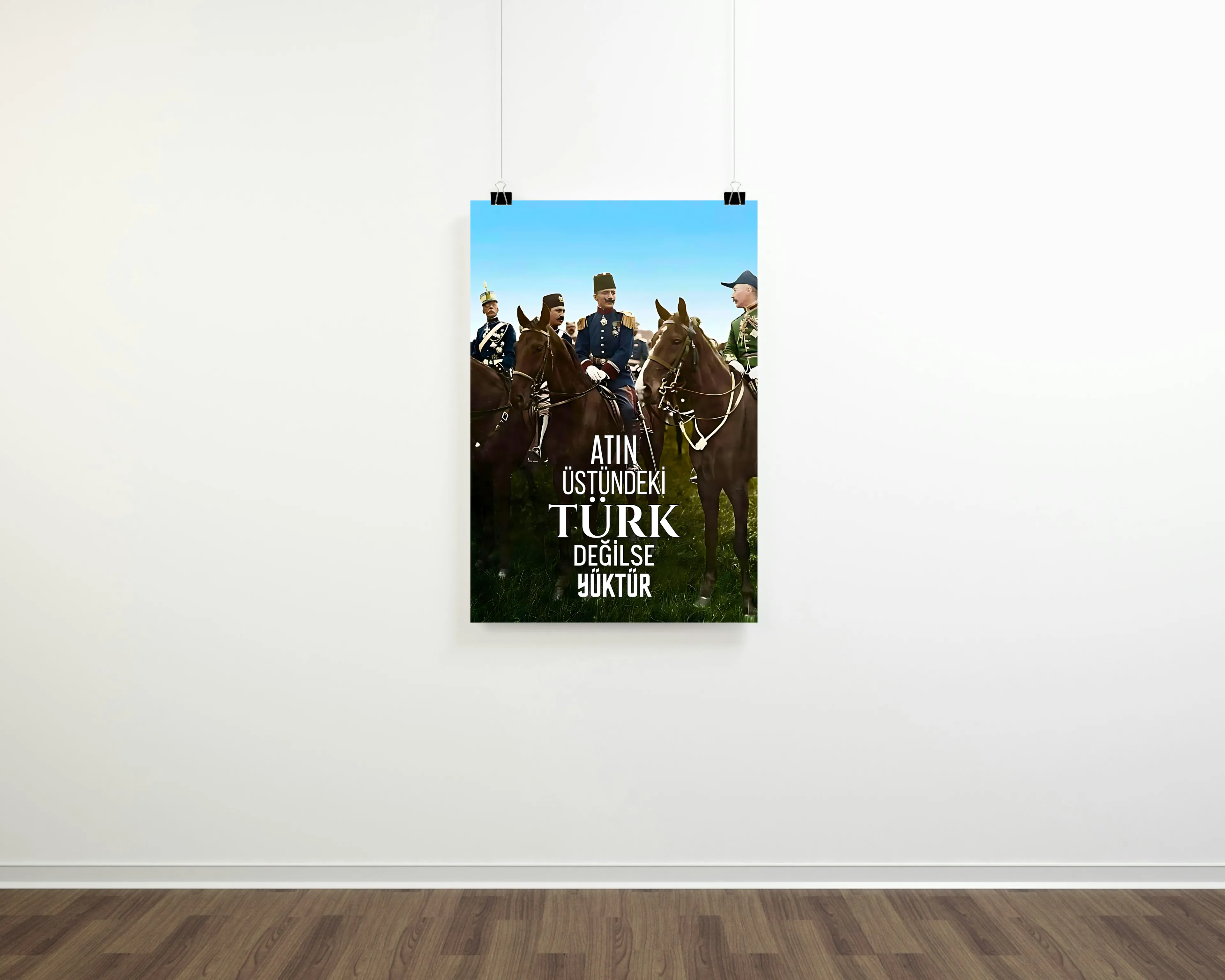 At Üstünde Enver Paşa Posteri (İttihat ve Terrakki Cemiyeti Serisi)