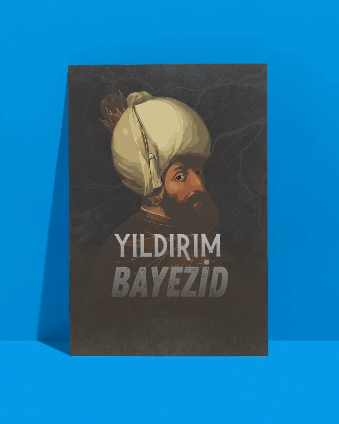 Yıldırım Bayezid Dijital Boyama Posteri (Osmanlı İmparatorluğu)