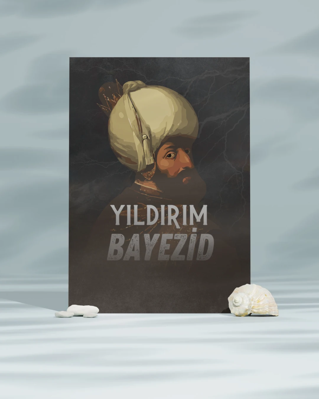 Yıldırım Bayezid Dijital Boyama Posteri (Osmanlı İmparatorluğu)