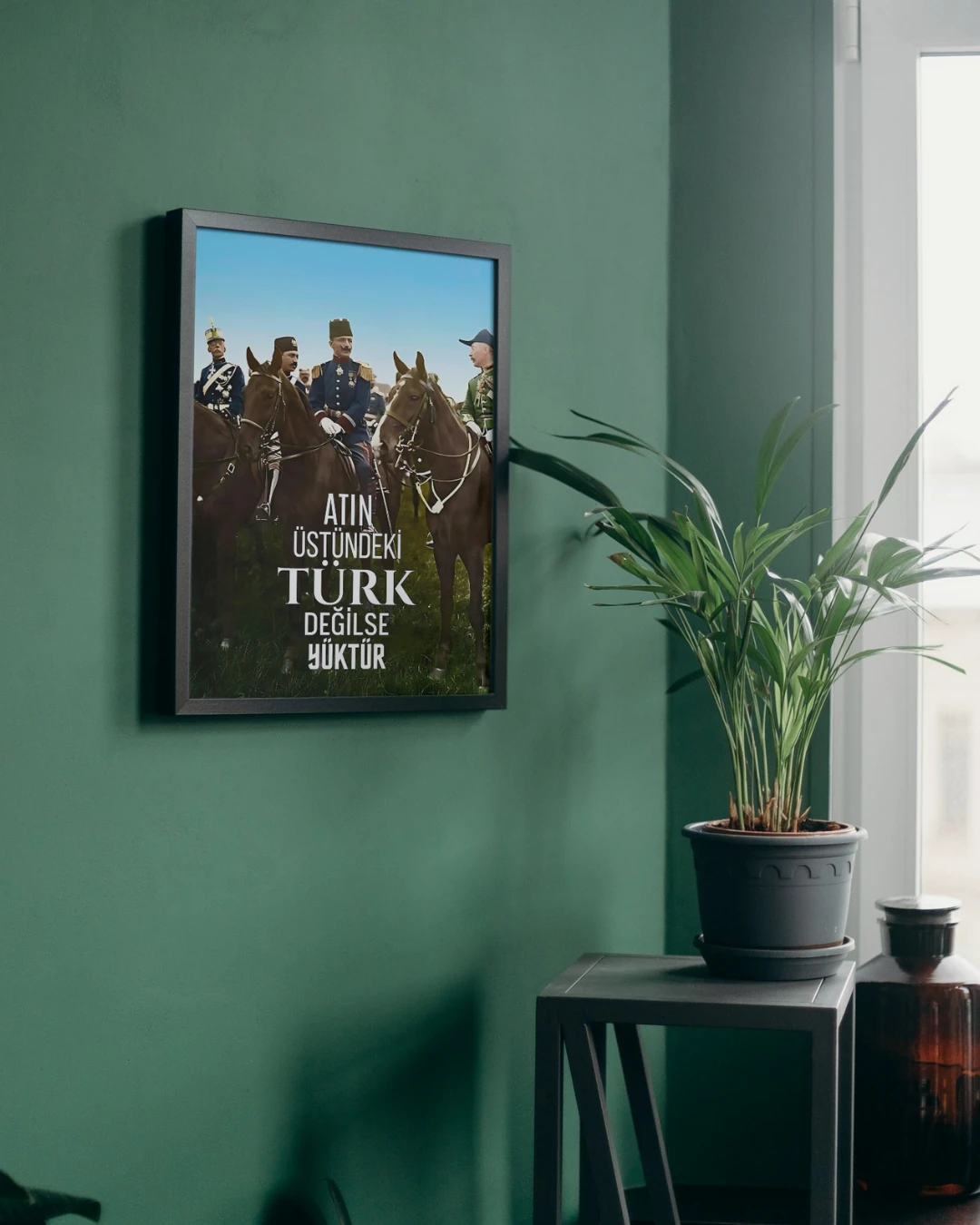 At Üstünde Enver Paşa Posteri (İttihat ve Terrakki Cemiyeti Serisi)