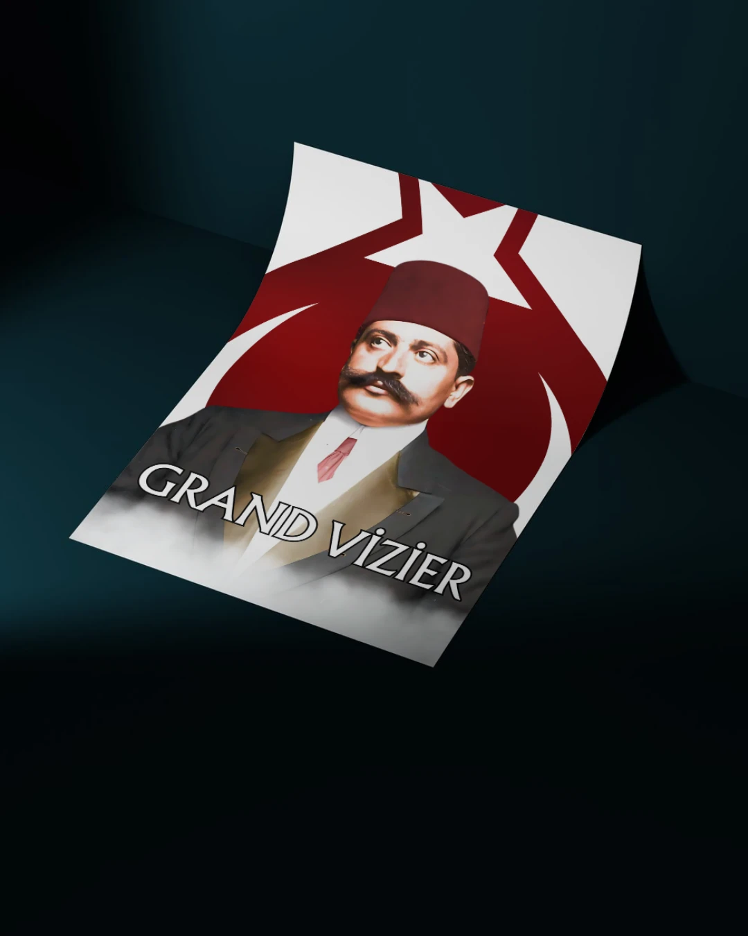 Grand Vizier Talat Paşa Posteri (İttihat ve Terakki Cemiyeti Serisi)