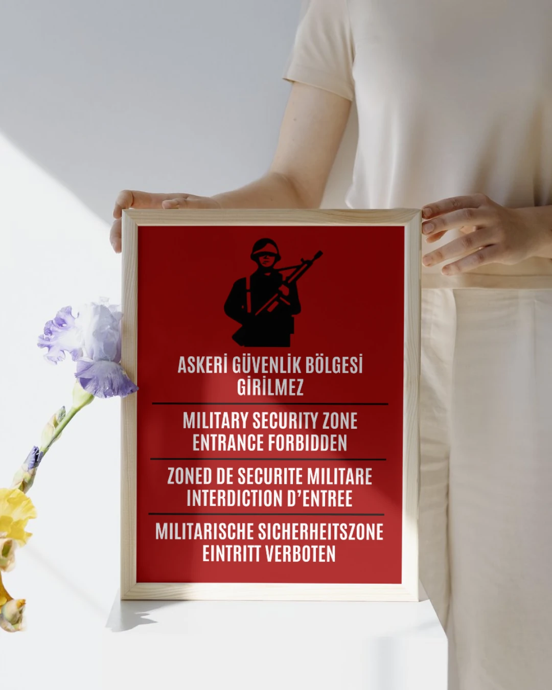 Askeri Güvenlik Bölgesi Girilmez Posteri (Türk Silahlı Kuvvetleri Serisi)