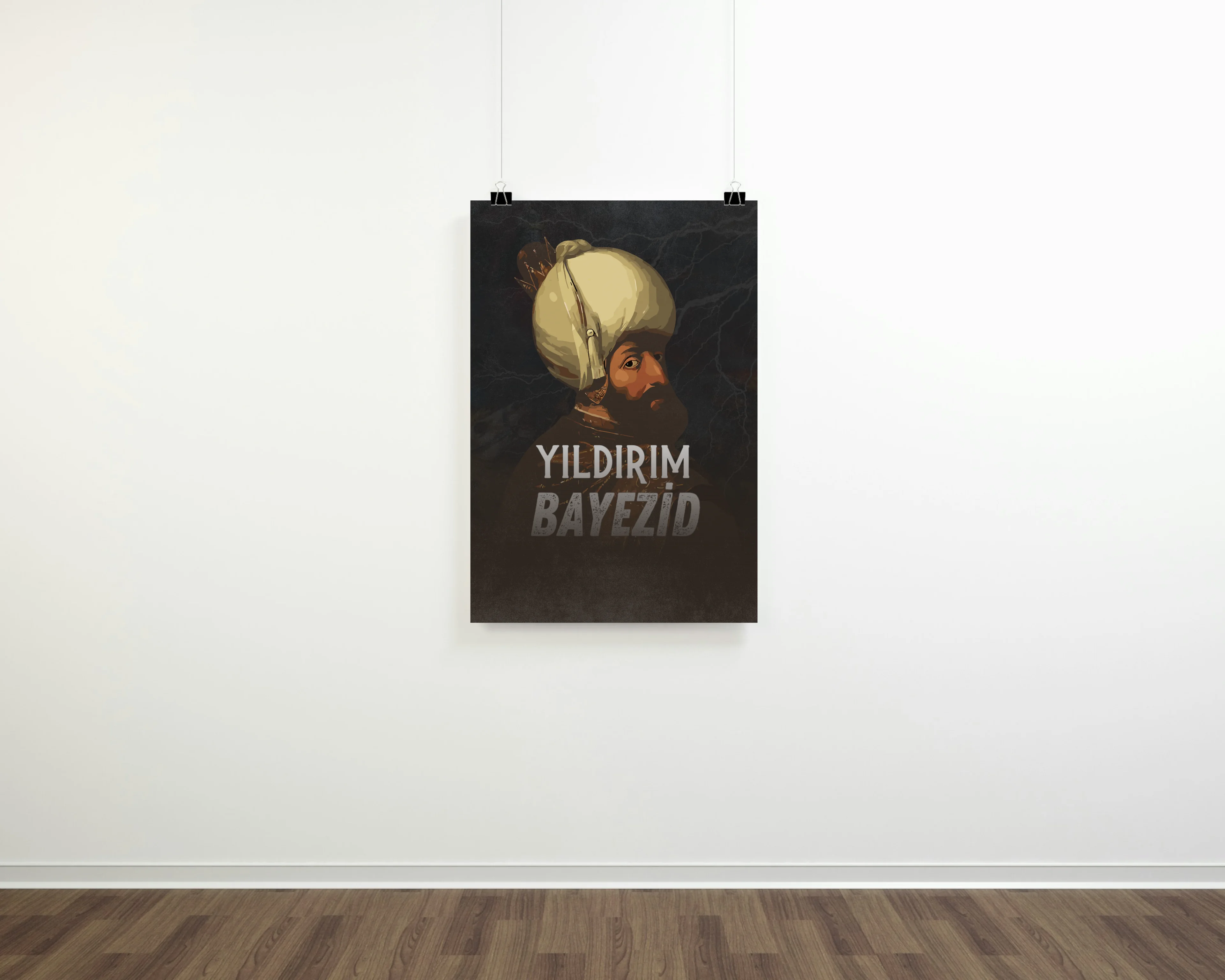 Yıldırım Bayezid Dijital Boyama Posteri (Osmanlı İmparatorluğu)