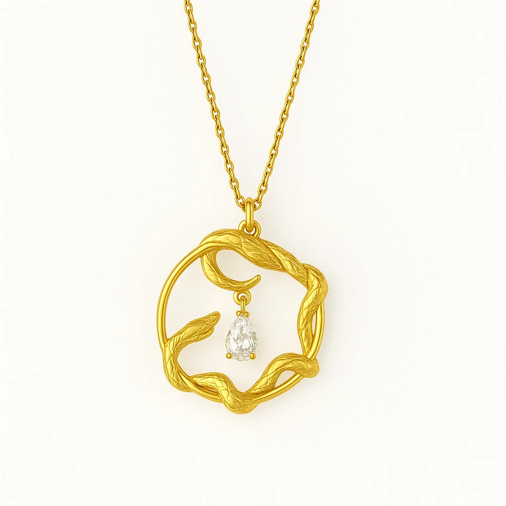 Işığa Doğru Yılan Kolye