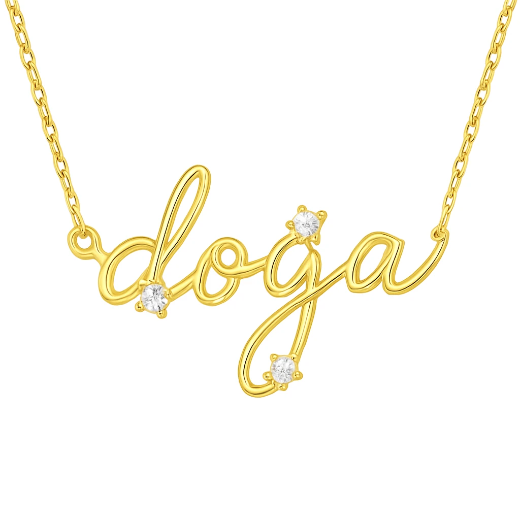 Swaroski Taş İsim Kolye