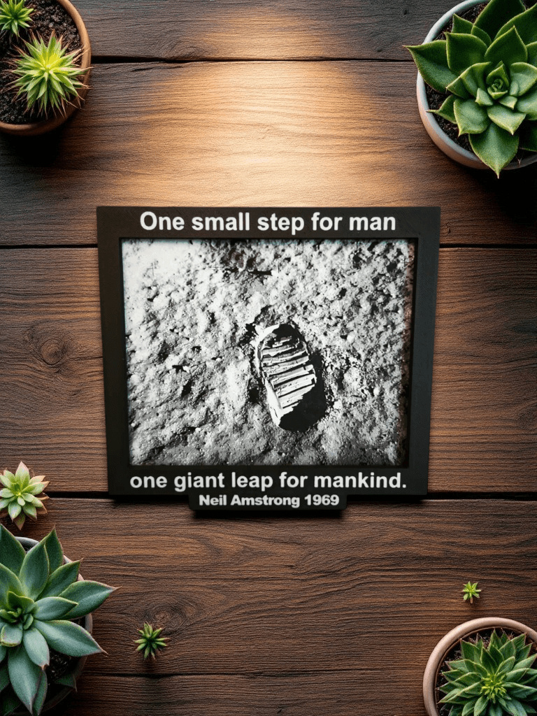 First Step On The Moon Apollo 11