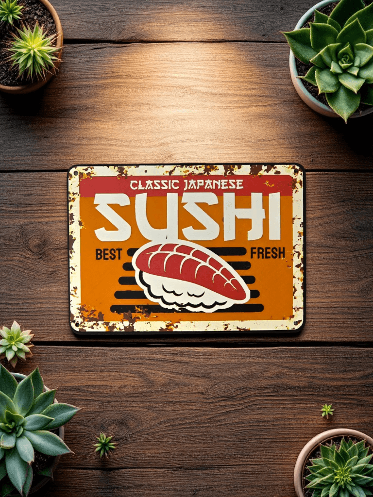 Vintage Classic Japanese Sushı