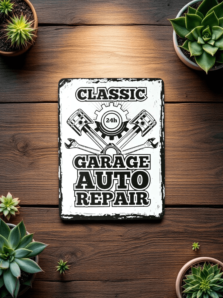 Vintage Auto Garage Repair