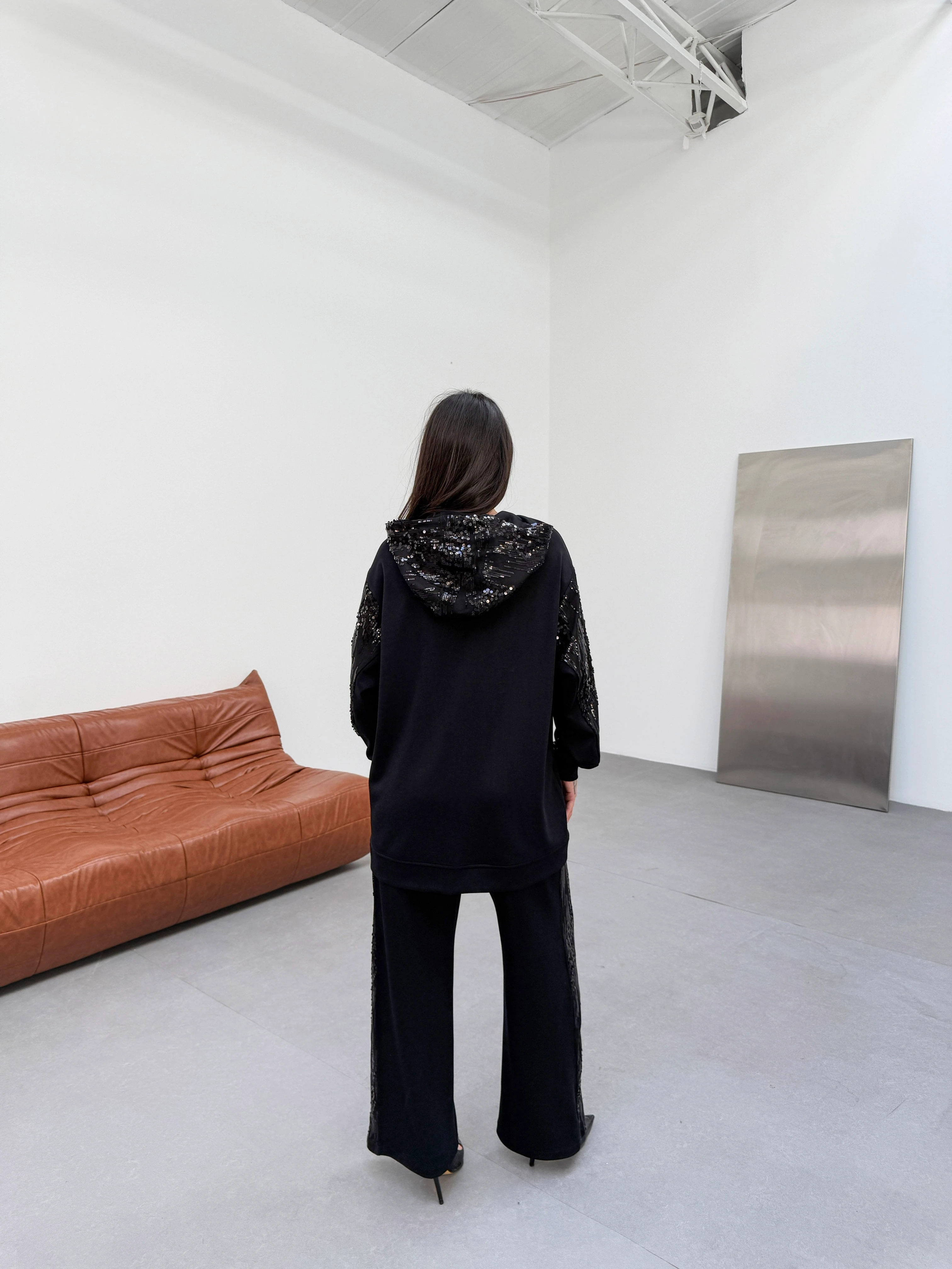 Pul Payet Detaylı Rahat Kesim İkili Takım