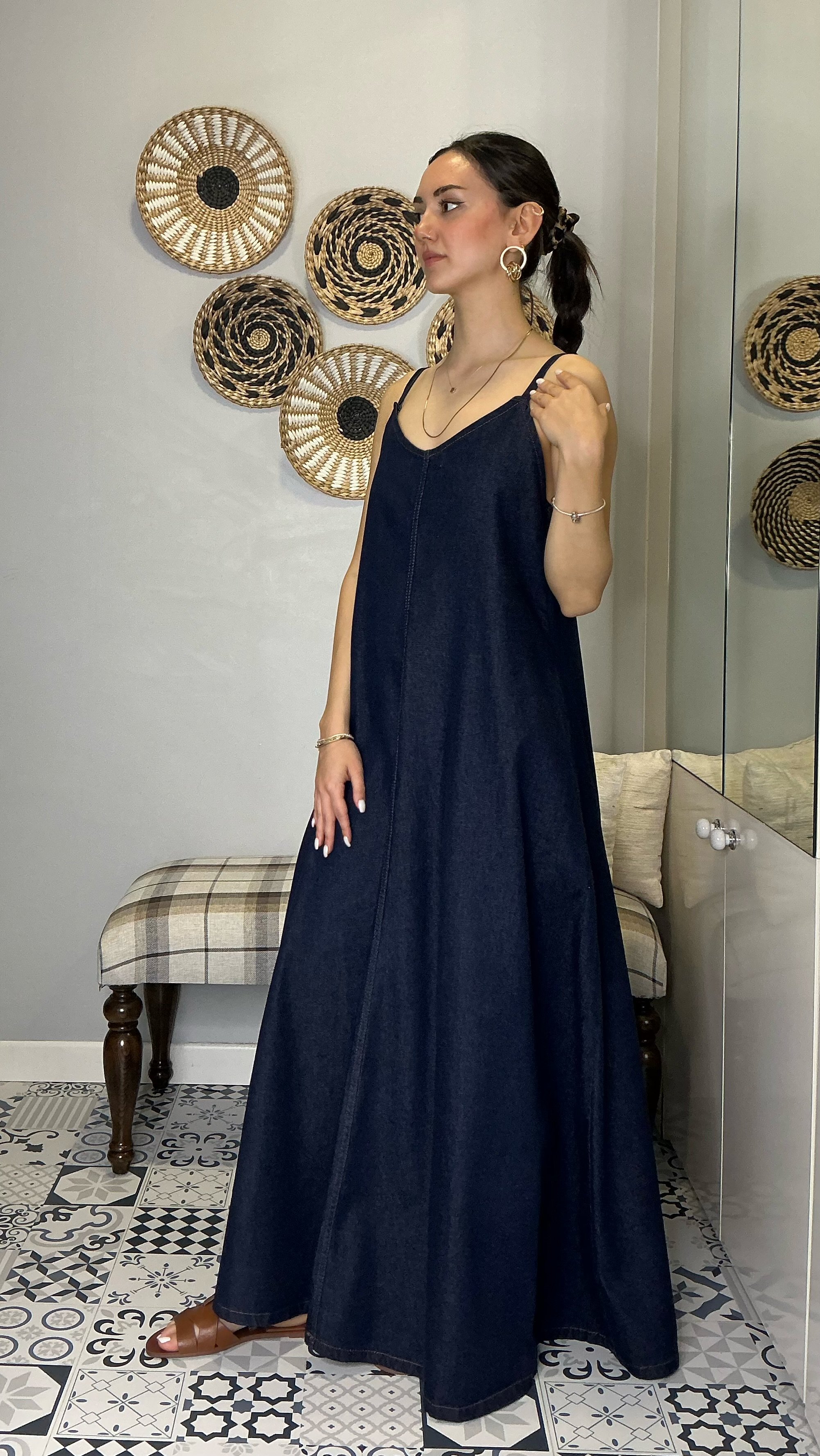 Denim Elbise