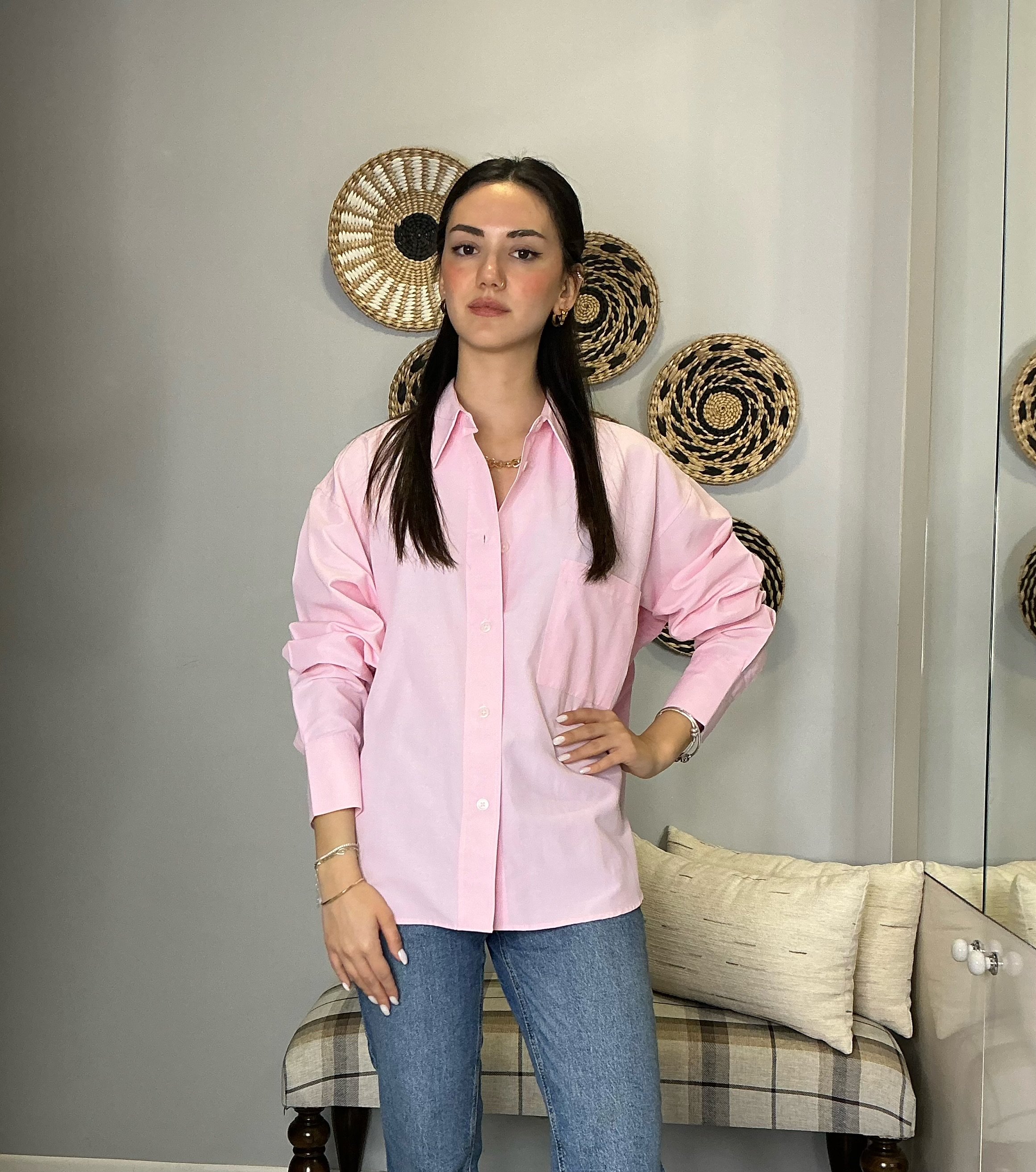Oversize Poplin Gömlek