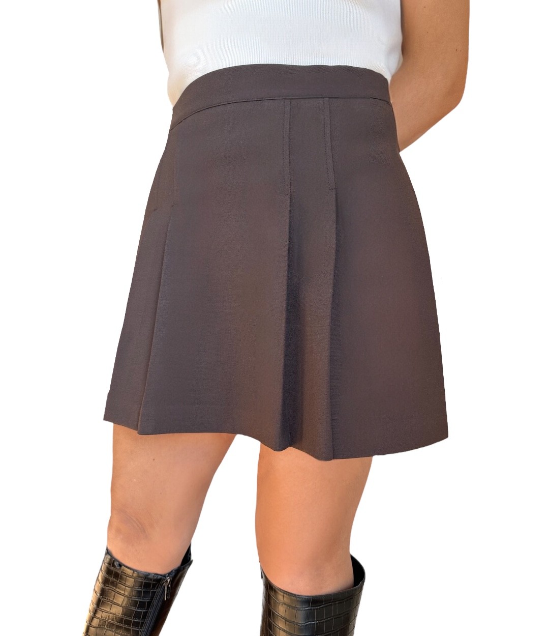 Mini Pileli Etek