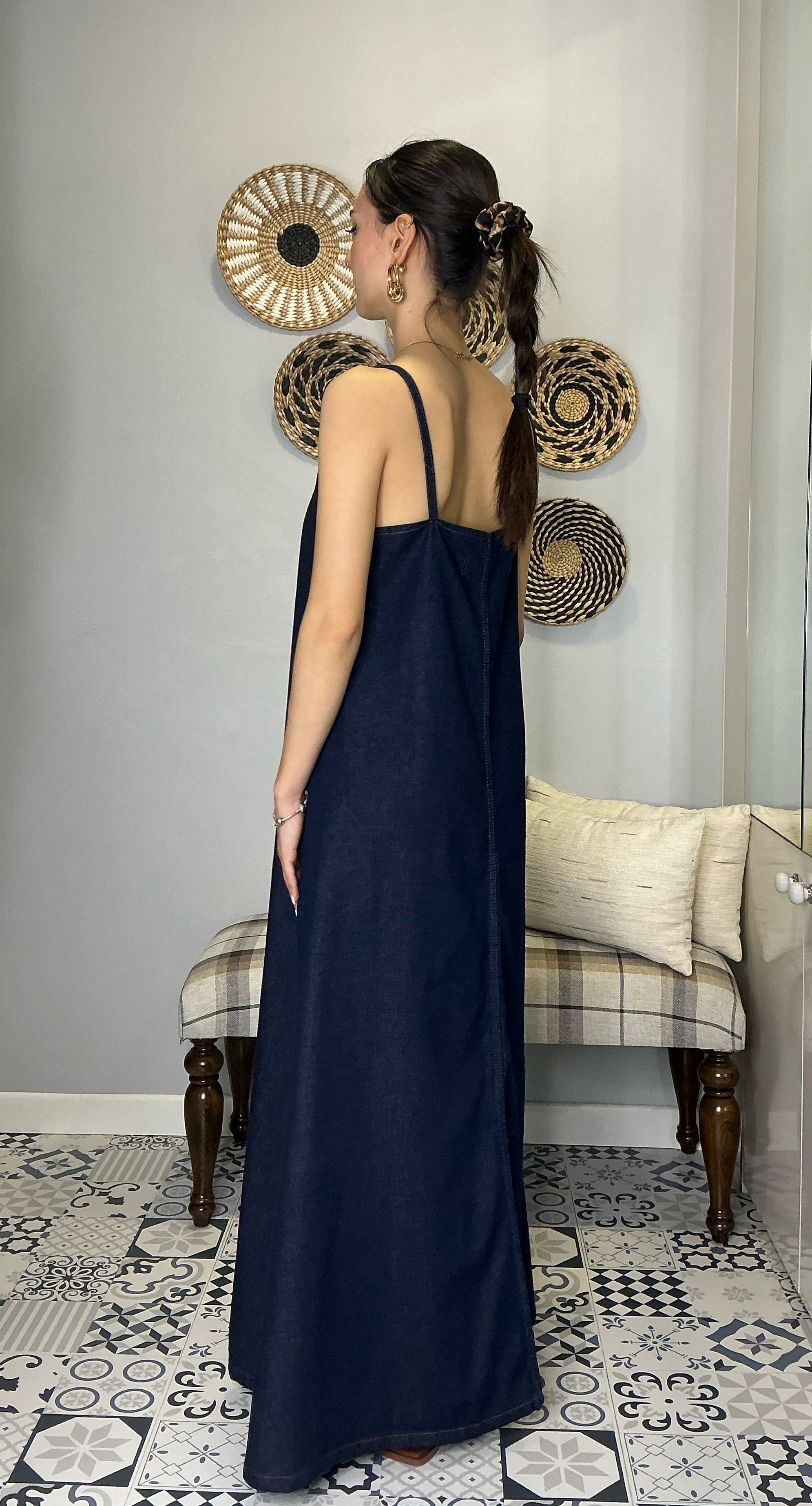 Denim Elbise
