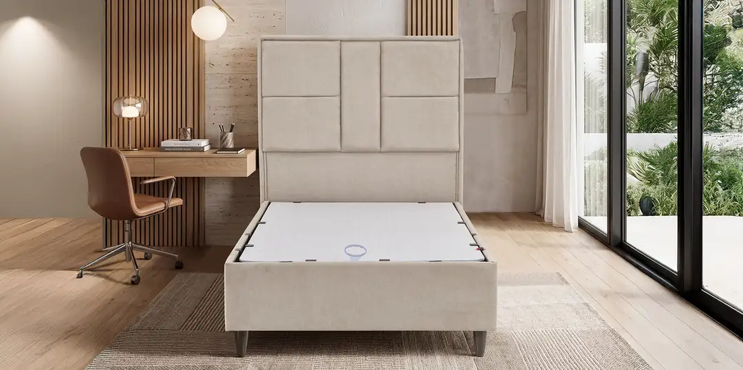 Visco Rise Beige Set (Baza Başlık)
