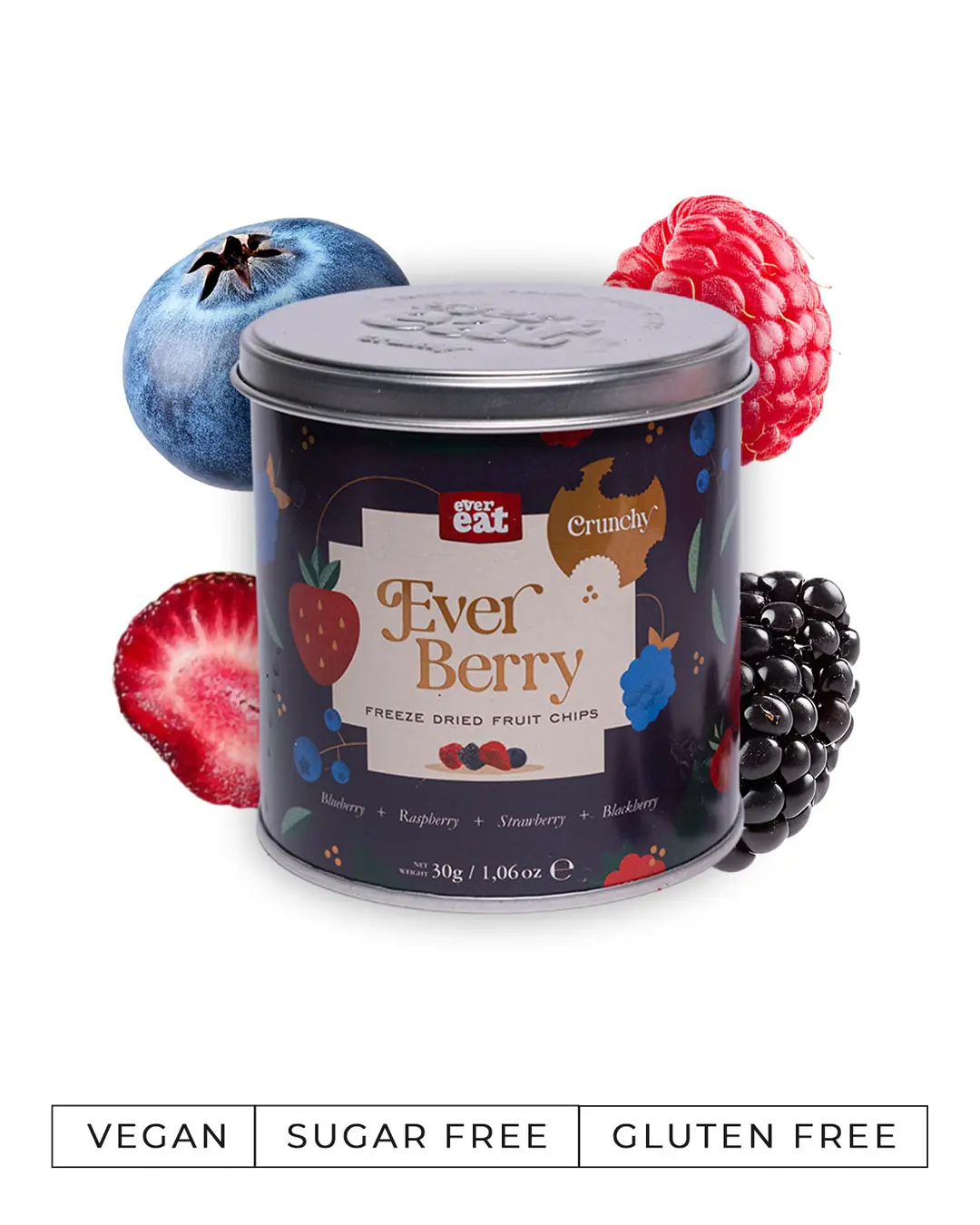 Ever Eat Premium Ever Berry Mix | Kırmızı Orman Meyveleri 30 Gr