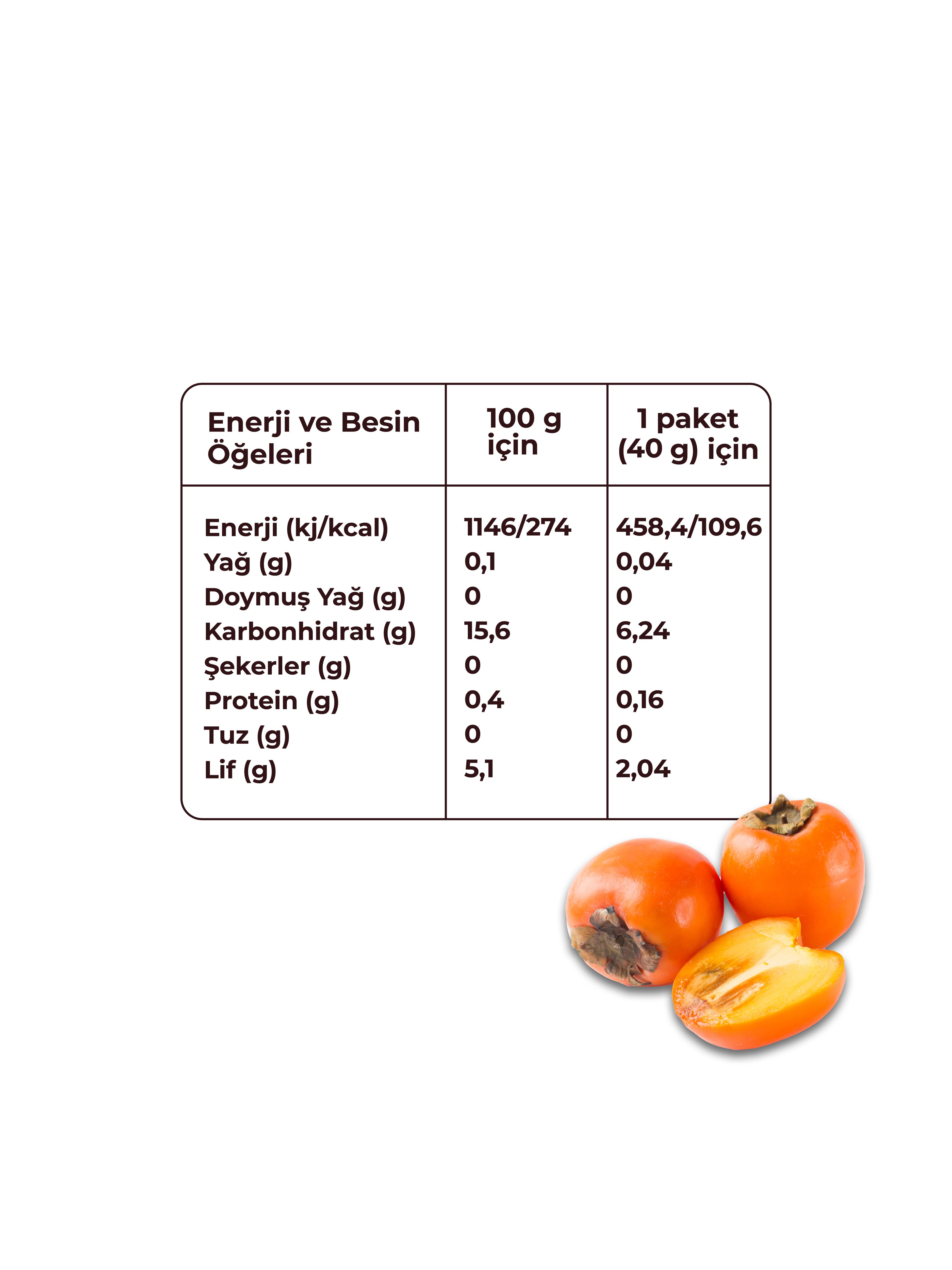 Dondurularak Kurutulmuş Cennet Hurması Çoklu Paket- Sağlıklı Atıştırmalık, Freeze Dry 6'lı