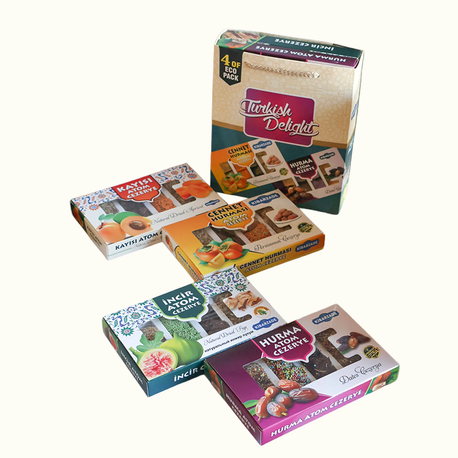 Çantalı Seri - Karma Atom Cezerye - 4'lü Çanta Paket