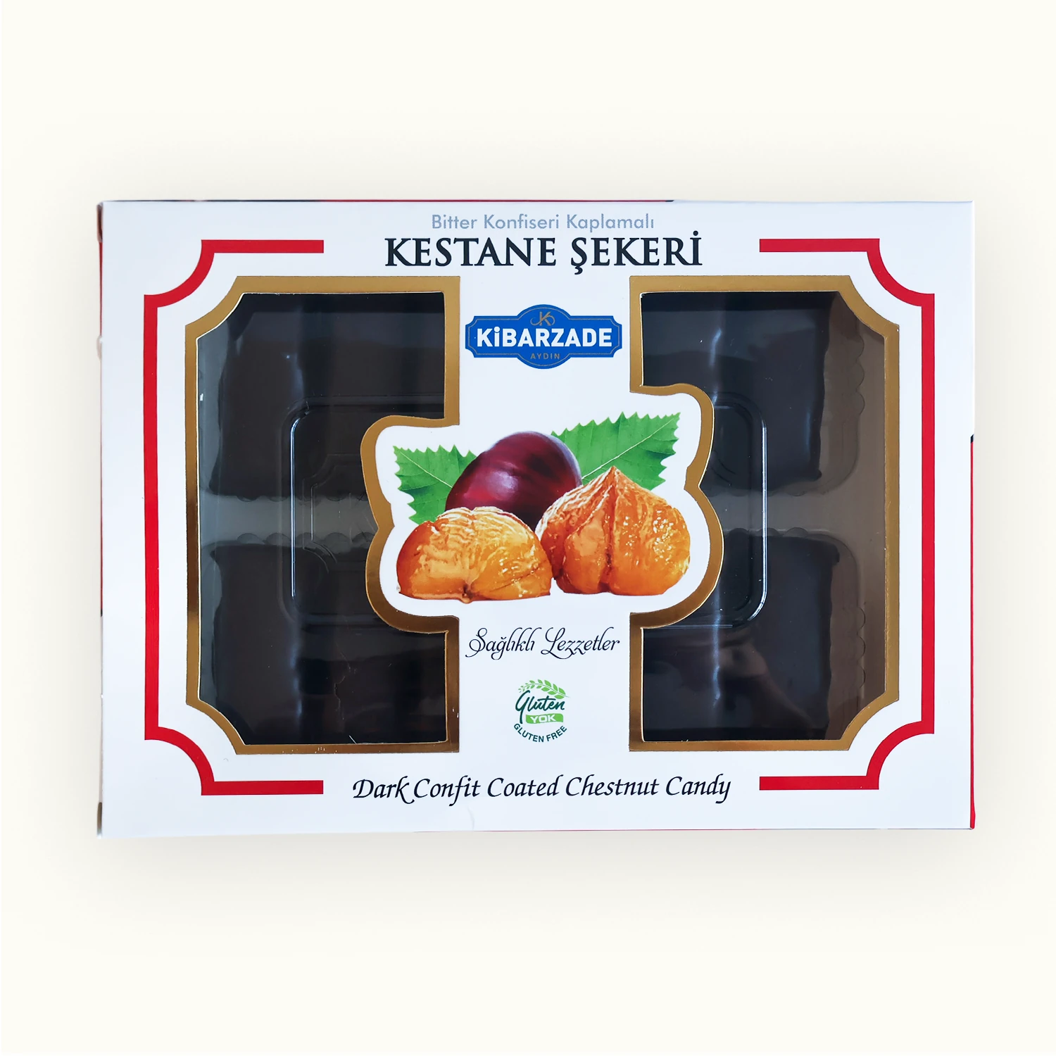 Bitter Konfiseri Kaplamalı Şekerleme - Çikolatalı Kestane Şekeri