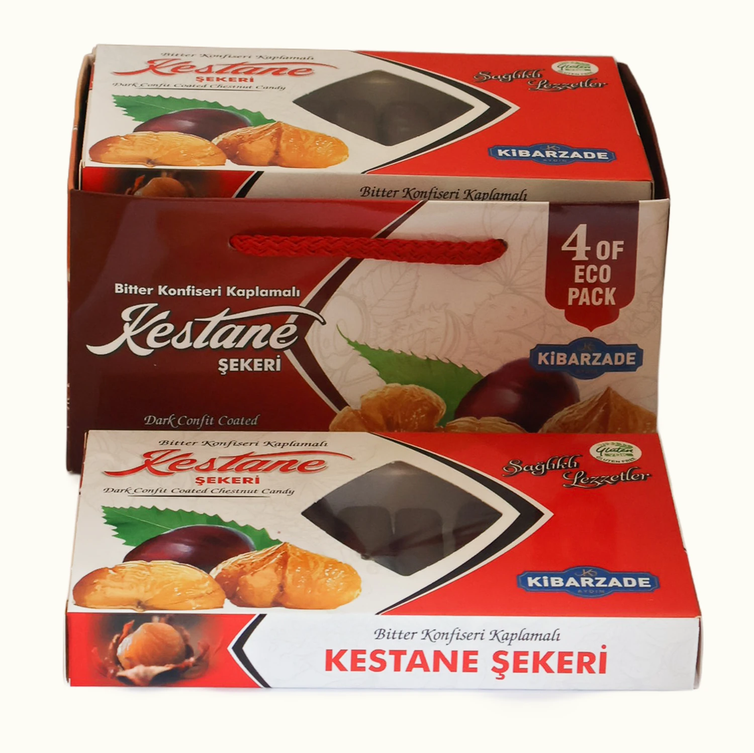 Çantalı Seri - Çikolatalı Kestane Şekeri-4'lü Çanta Paket