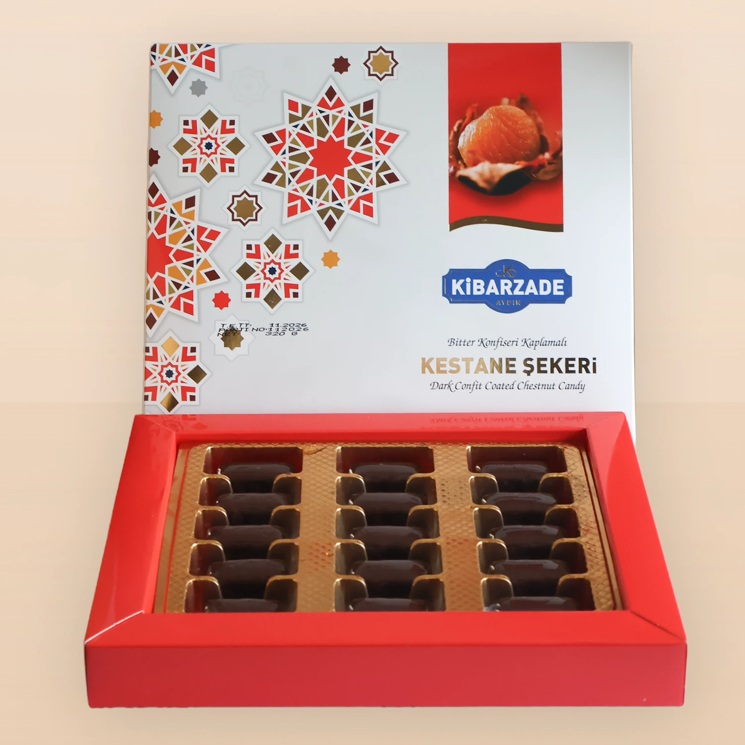 Motifli Seri  - Çikolatalı Kestane Şekeri