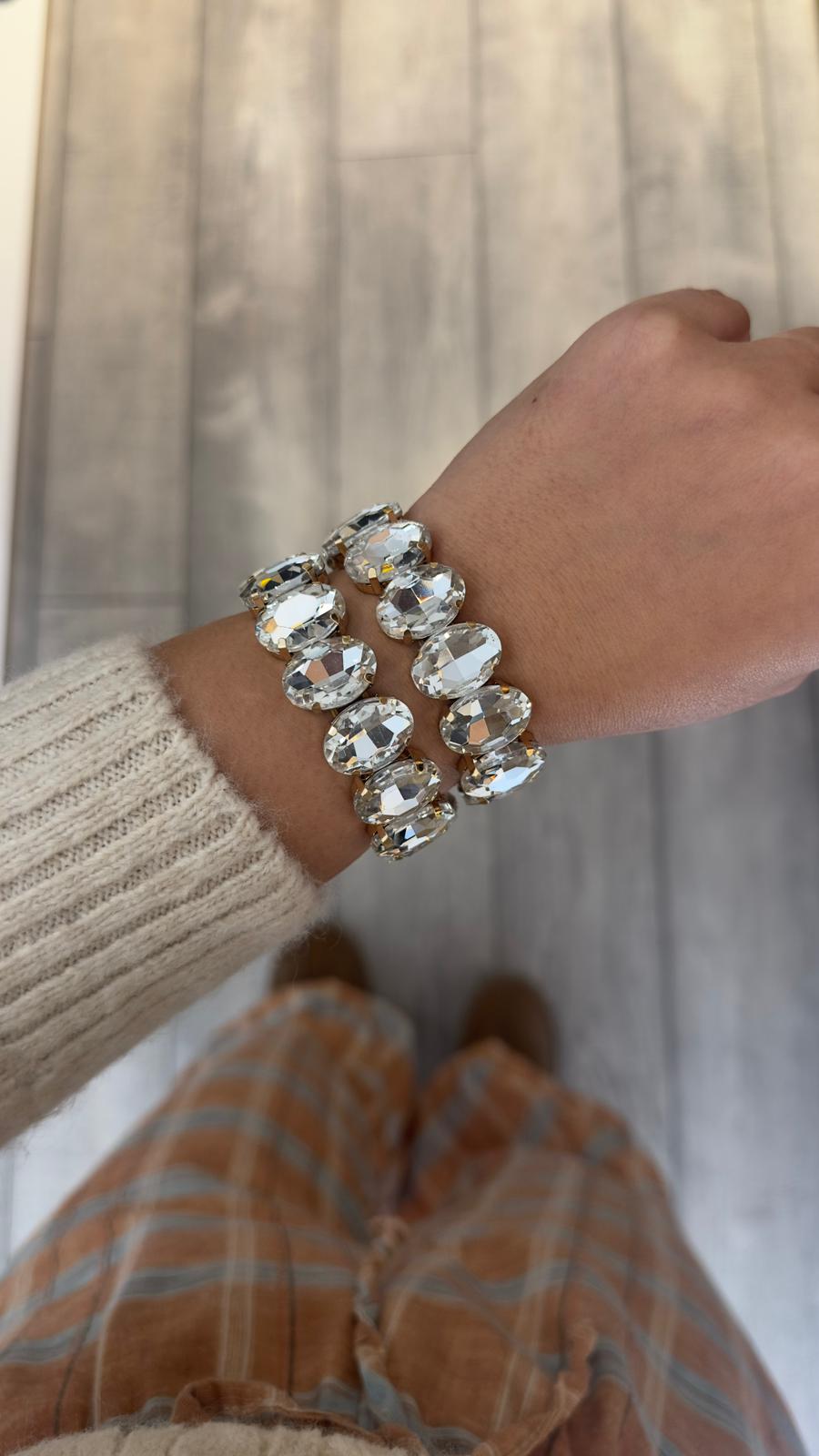 KRİSTAL TAŞLI LASTİK BİLEKLİK