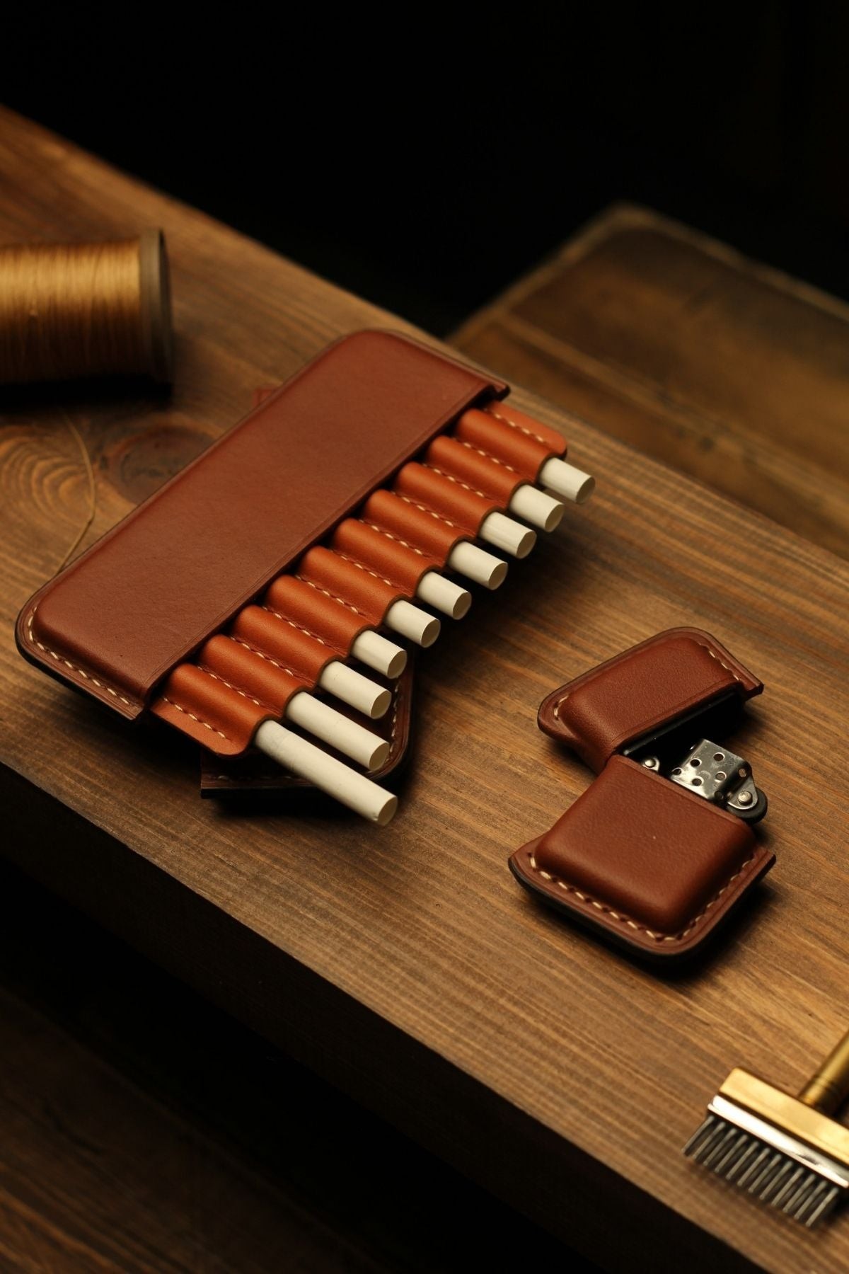 Premium Sigaralık & Premium Çakmak Set