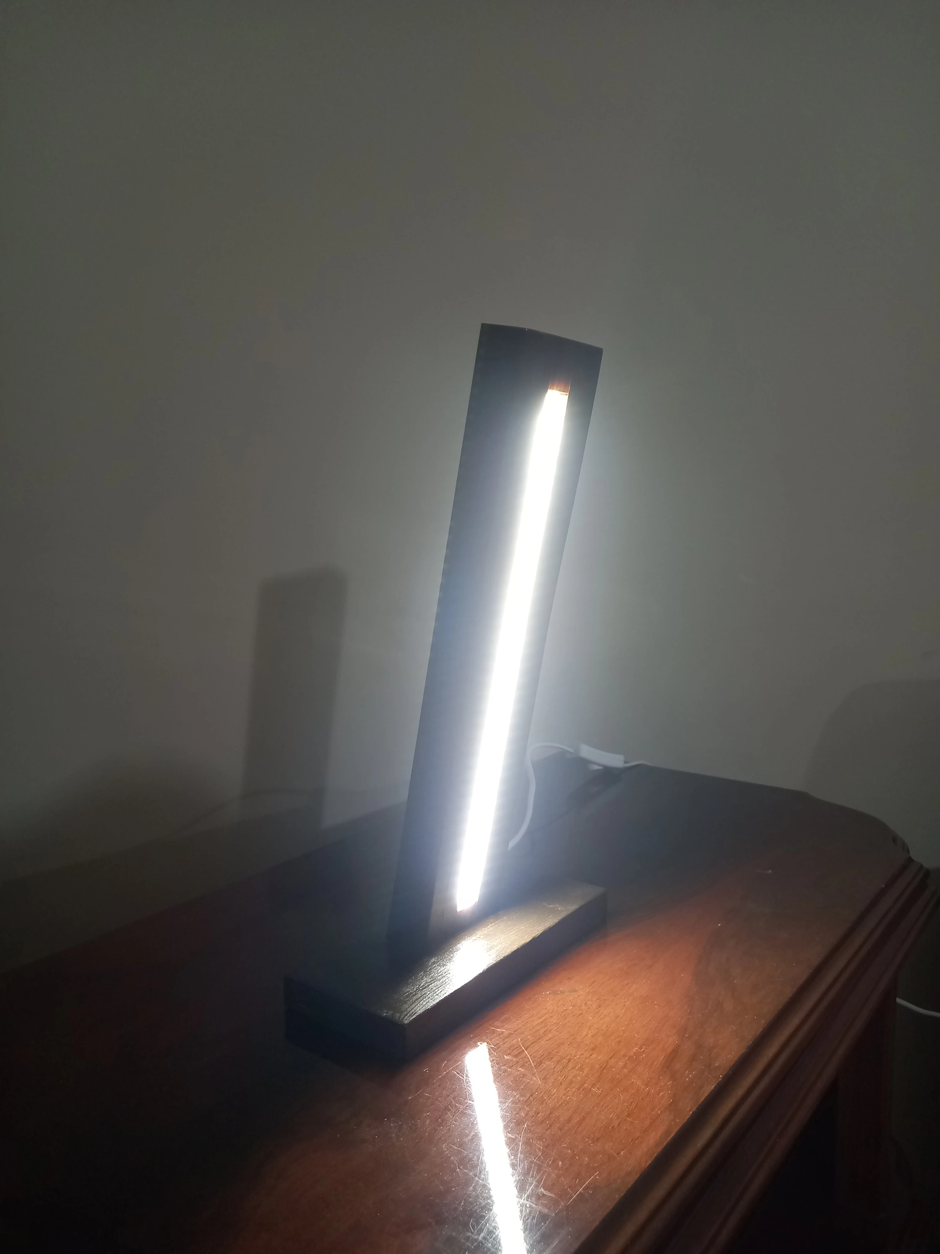 ahşap gece lambası el yapımı 