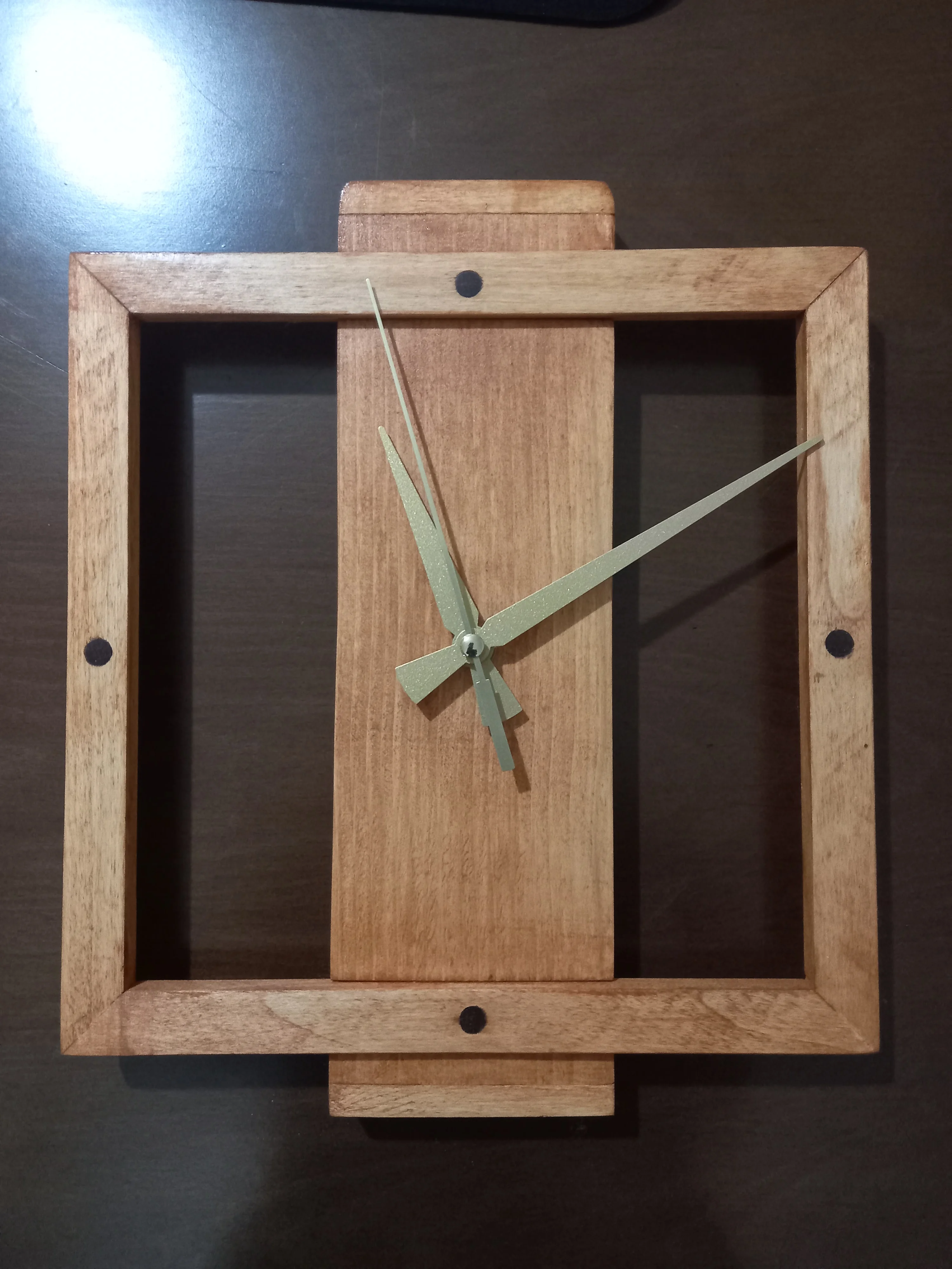 el yapımı ahşap dekoratif duvar saati 