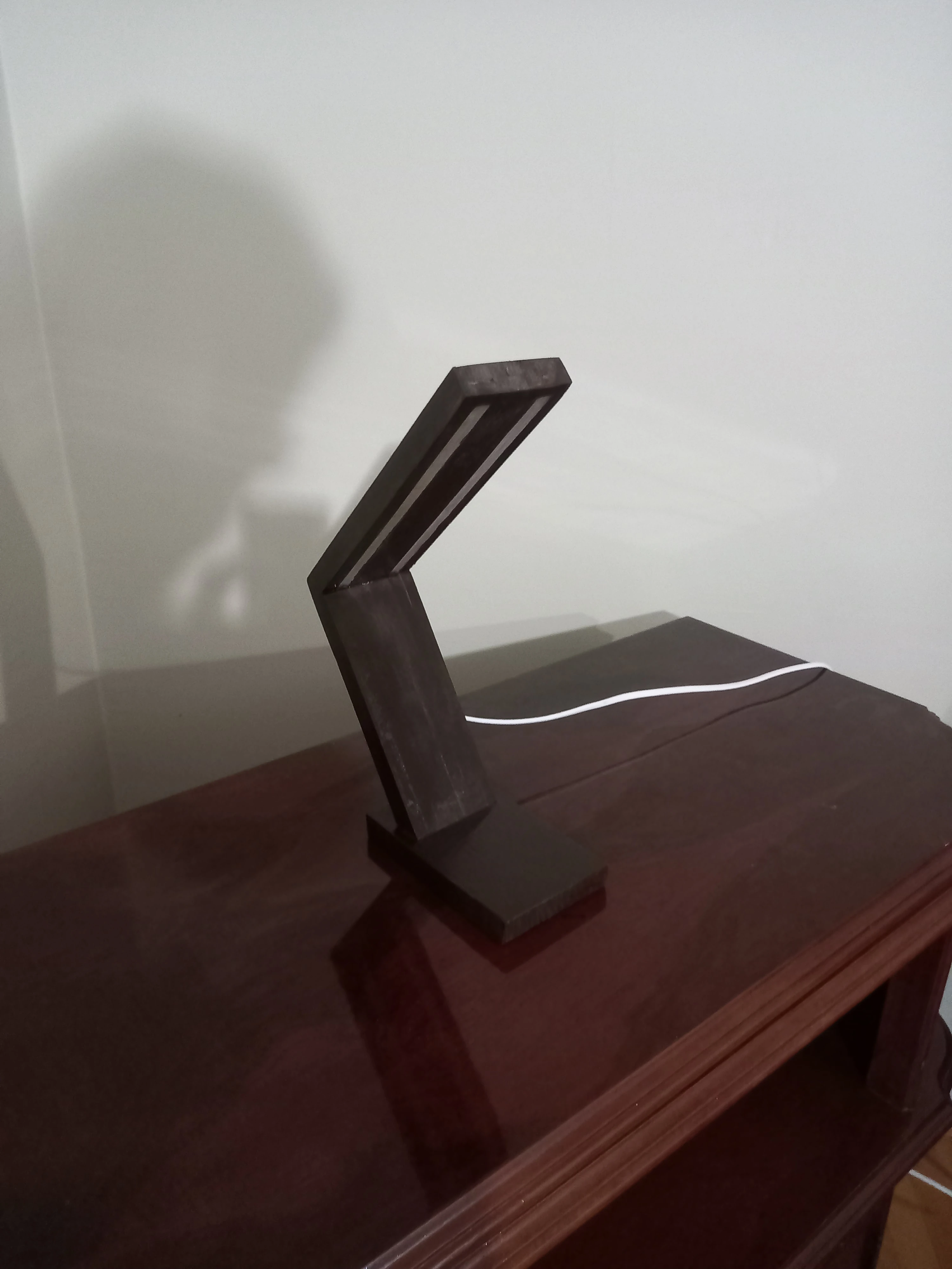 ahşap masa lambası el yapımı 