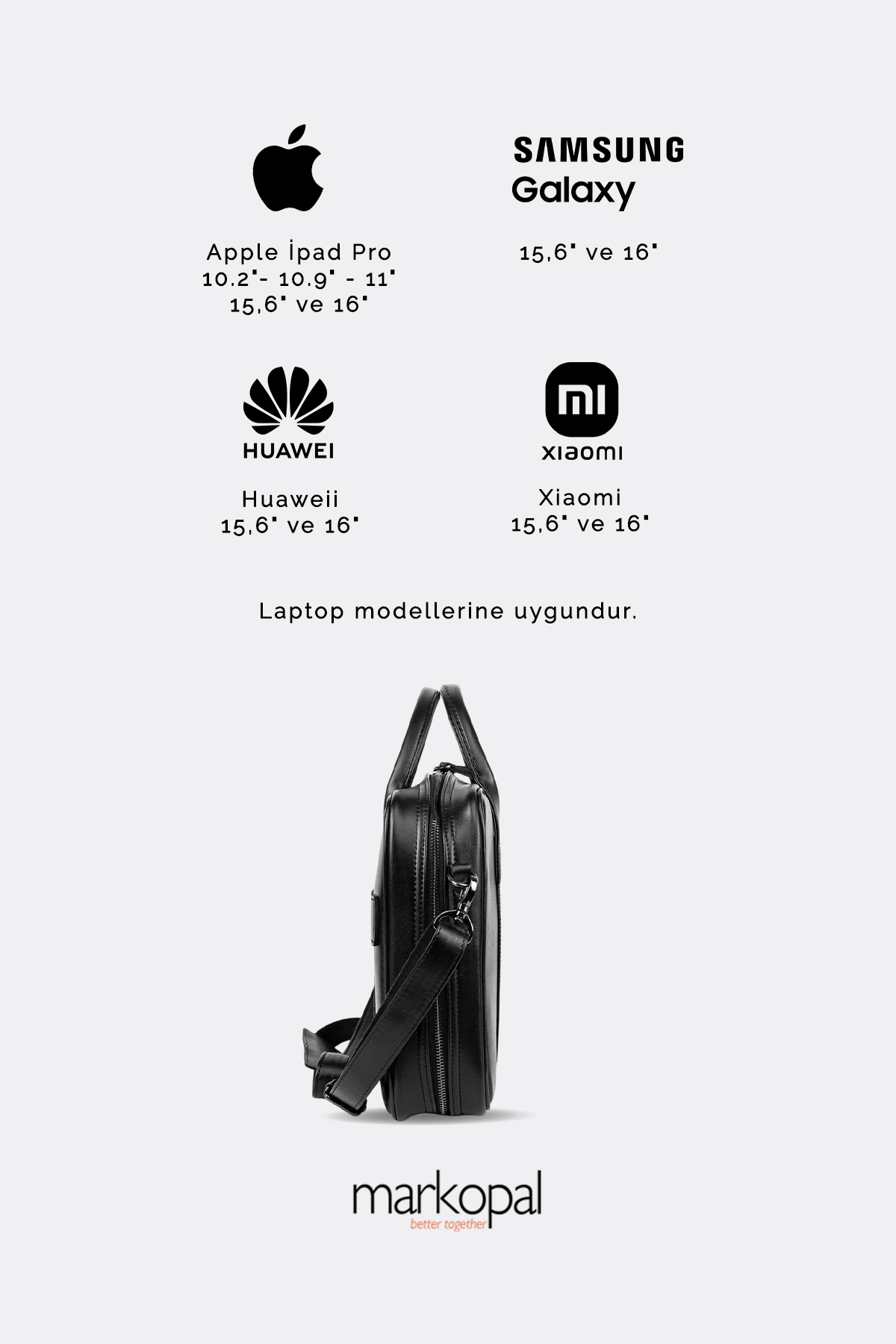 MORCA Unisex Organizer Macbook Evrak Çantası 13"-14" Uyumlu | Şık ve Fonksiyonel