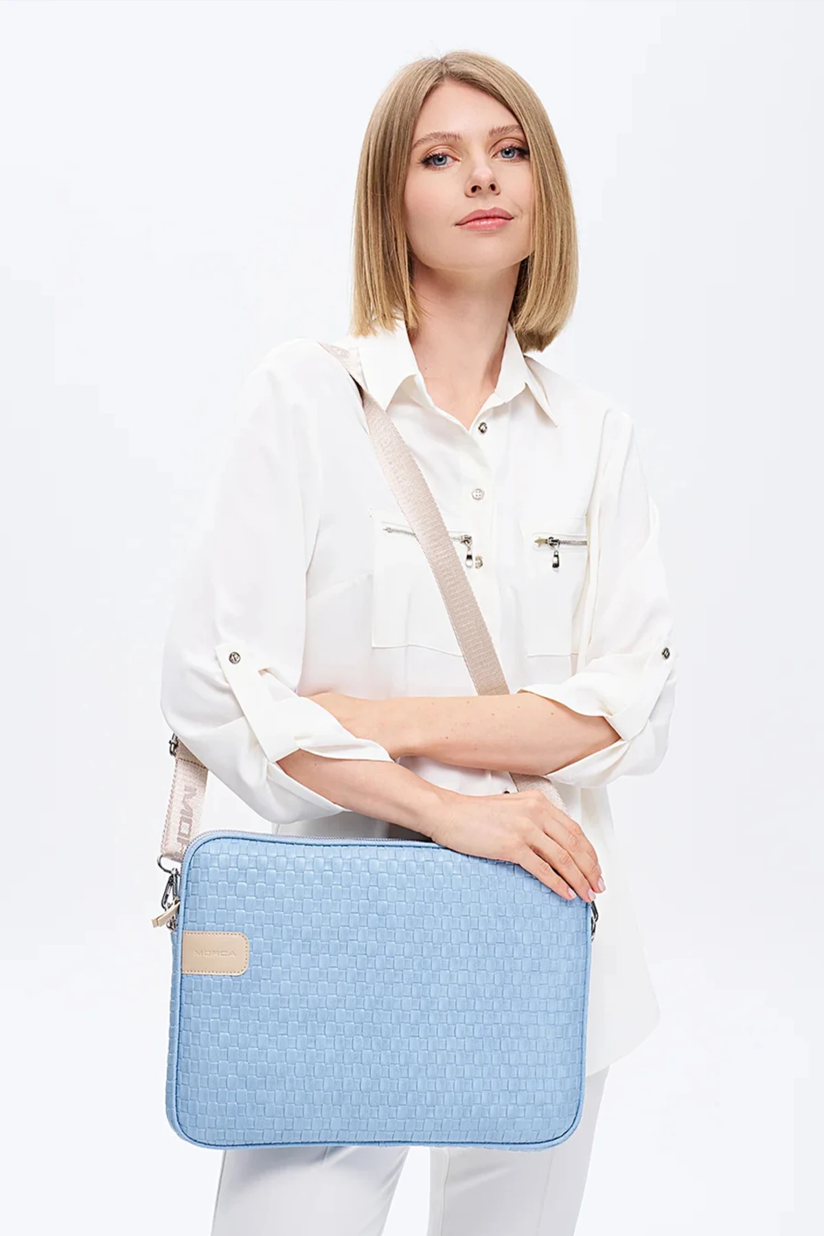 Macbook Air Pro 13.3" & 14" Inç Laptop Kılıfı Hasır Bej