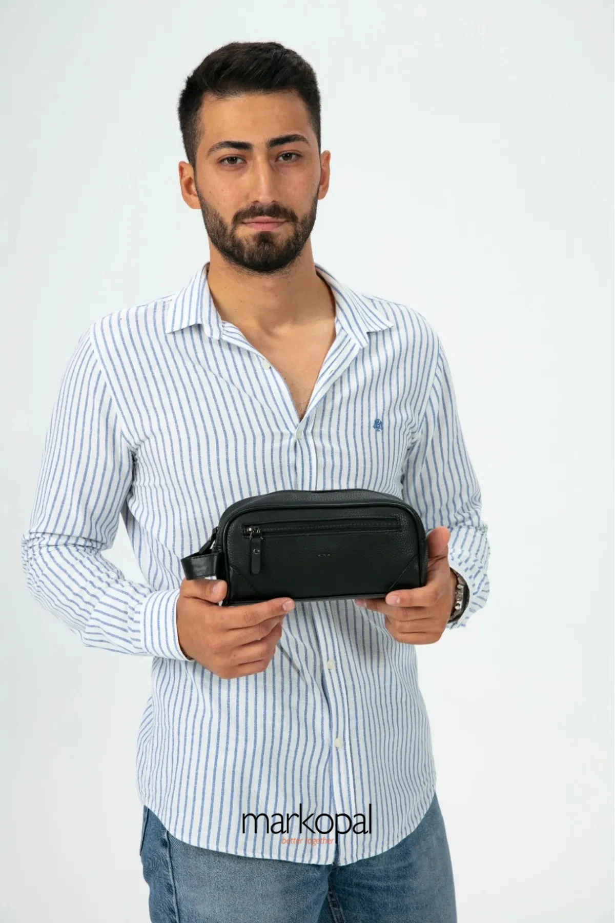 MORCA S2904-1: Günlük Stilinizi Tamamlayan El ve Kol Altı Makyaj ve Bakım Çantası Kahverengi