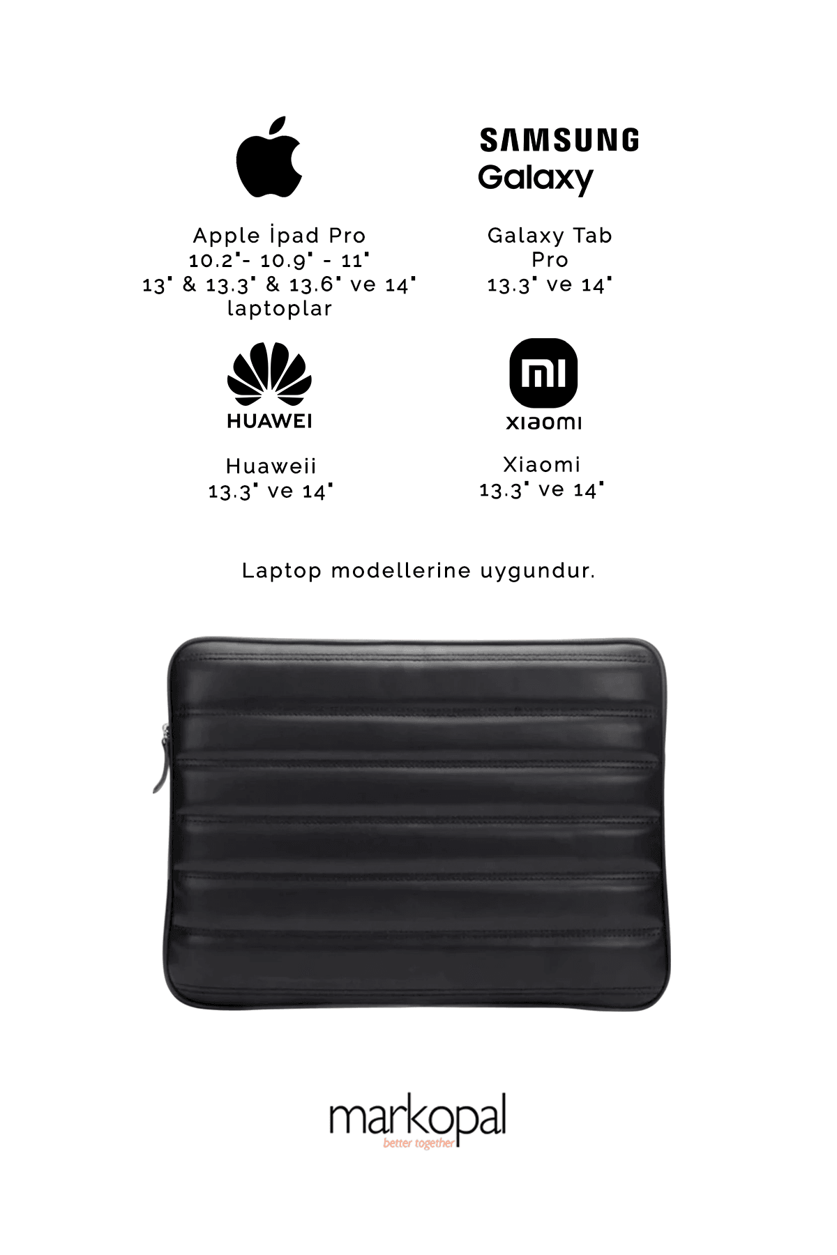 MORCA - Macbook Air- Pro 13 & 14 Inç Laptop Kılıfı Kapitone Askısız