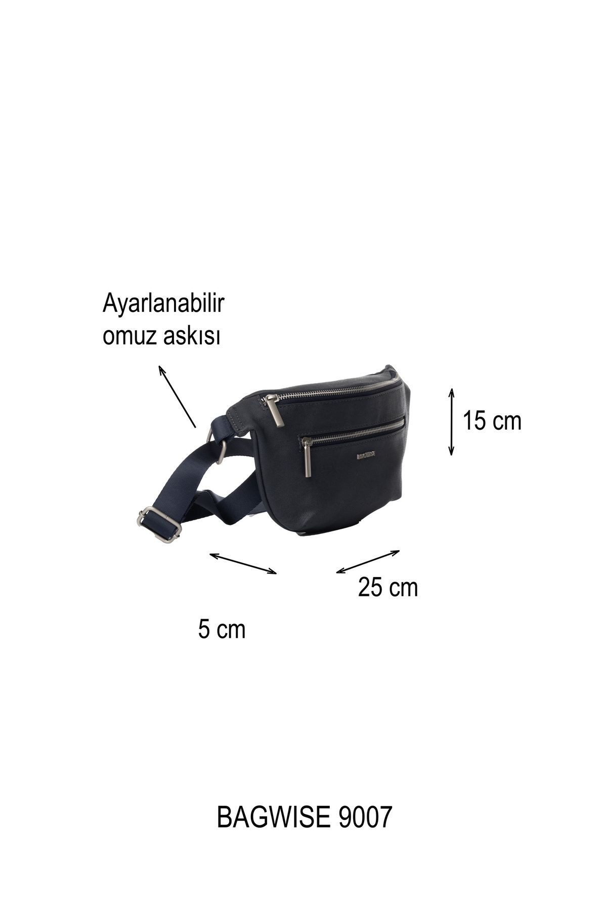 Unisex Bel Çantası 9007 Taba