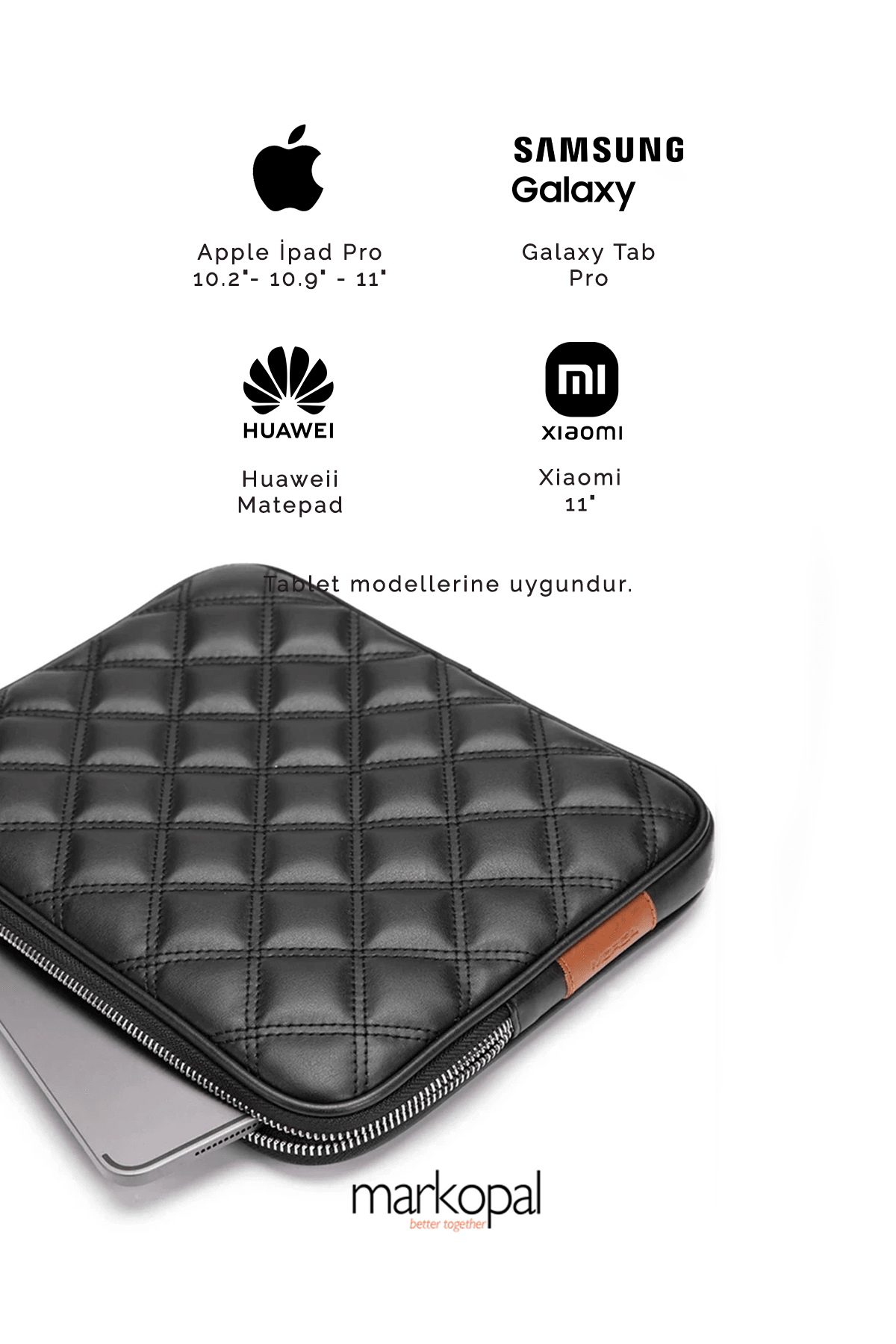 Morca Unisex - Ipad Air- Ipad Pro & Huaweii Matepad & Galaxy & Tablet Kılıfı 11" Inç - Kapitone