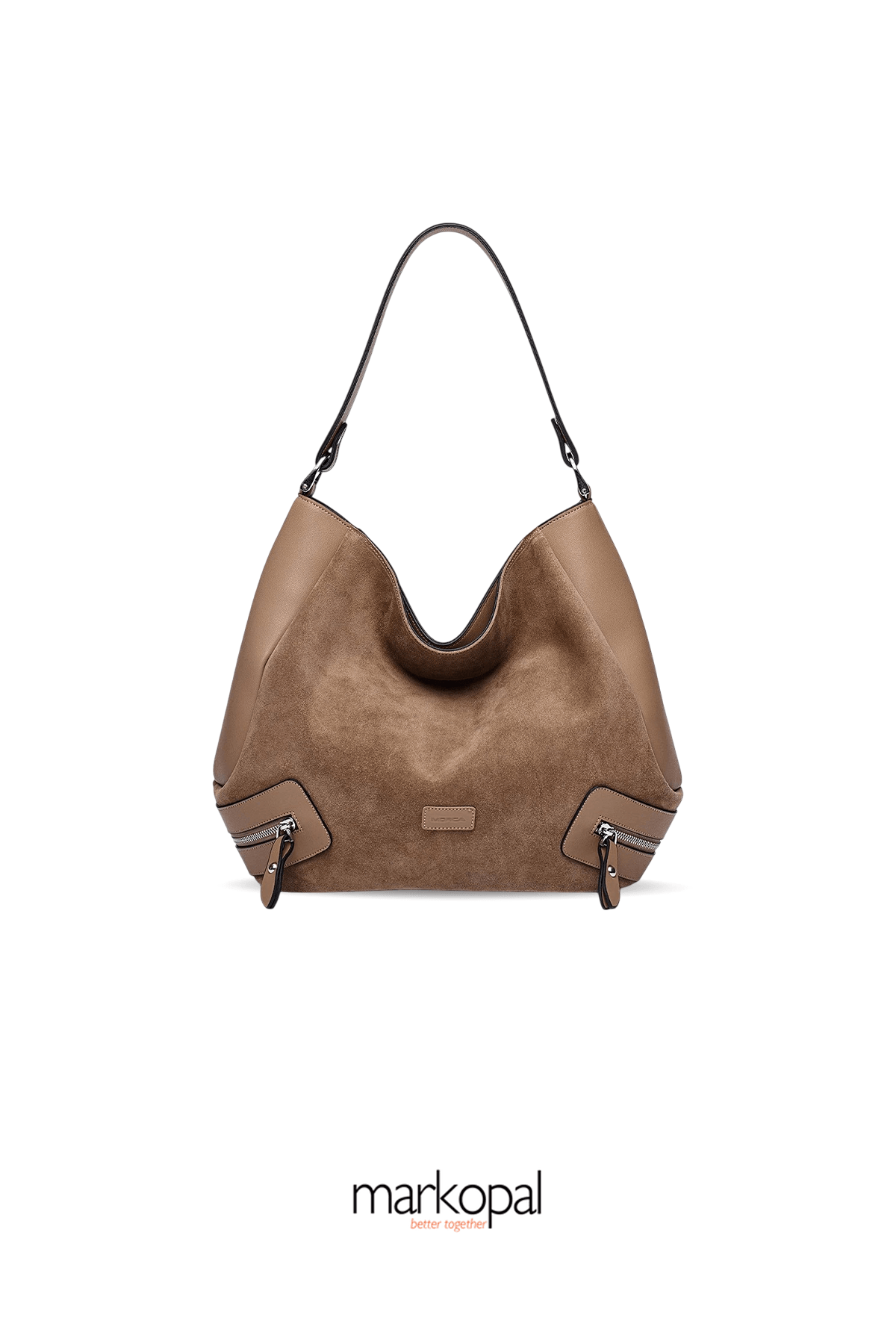 Hakiki Süet Salaş Tote Kadın Omuz Çantası Izg2200-1