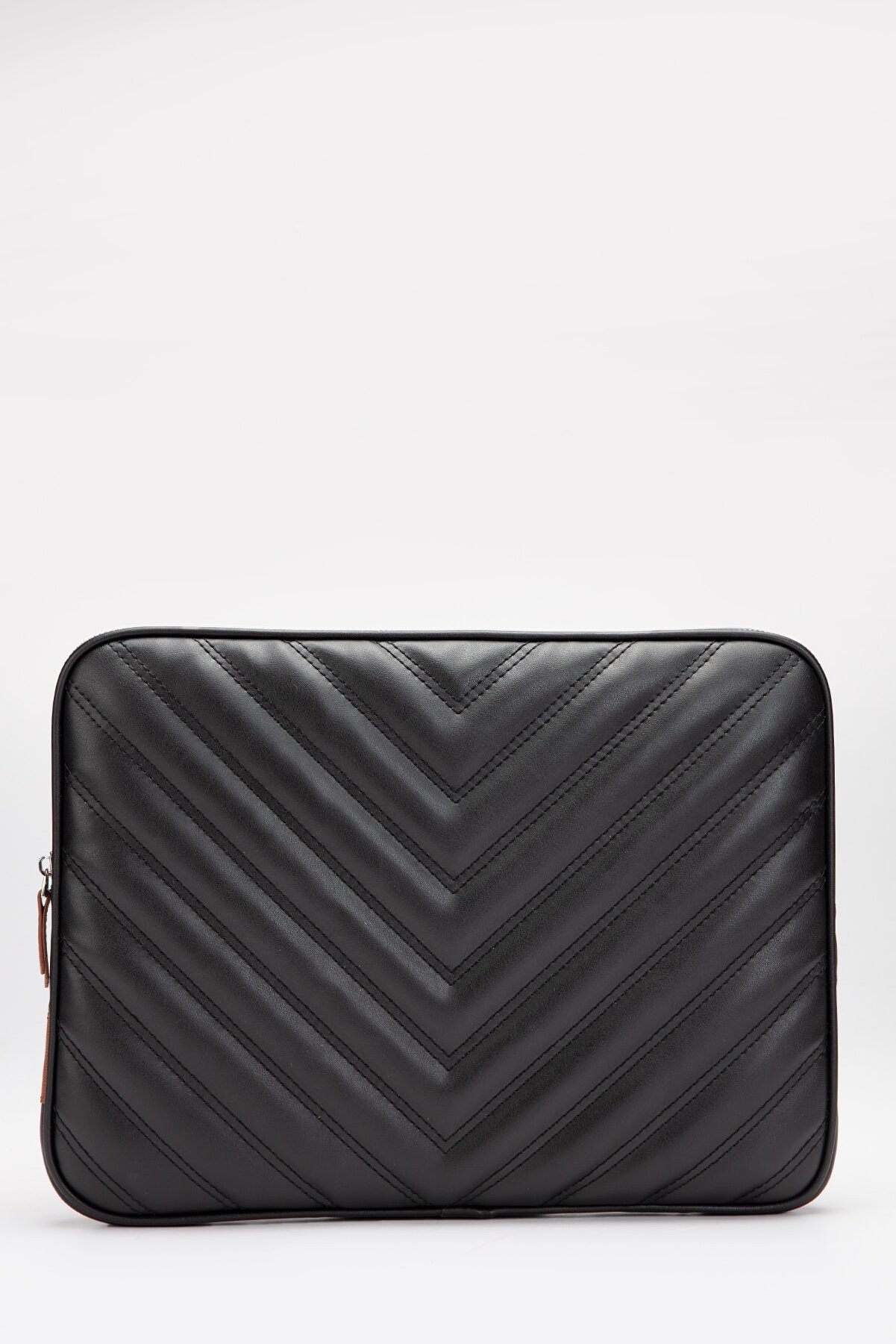 MORCA Omuz Askılı Notebook Çanta Tablet Laptop Kılıfı  13"-14" V Model Deri Siyah
