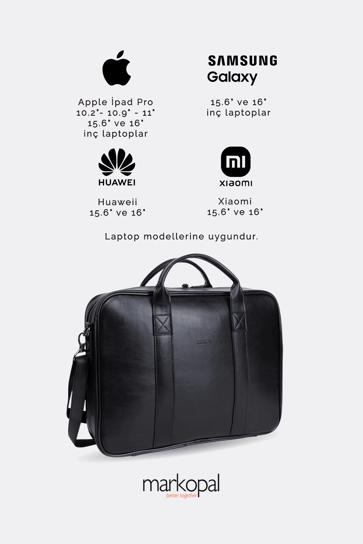 MORCA Unisex Macbook Organizer Laptop Evrak Çantası 15.6" & 16"