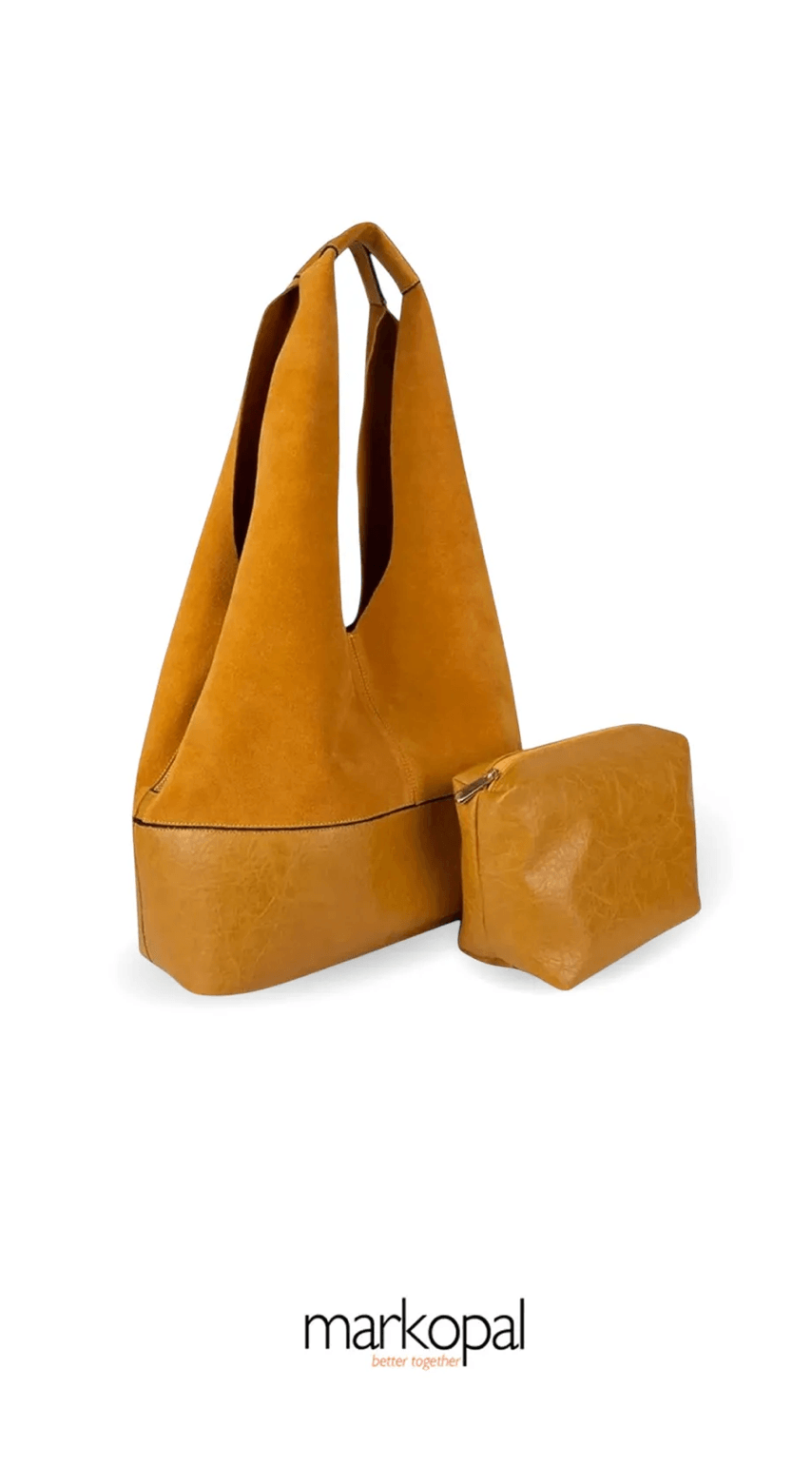 MORCA Genuine Suede Slouchy Shoulder Bag