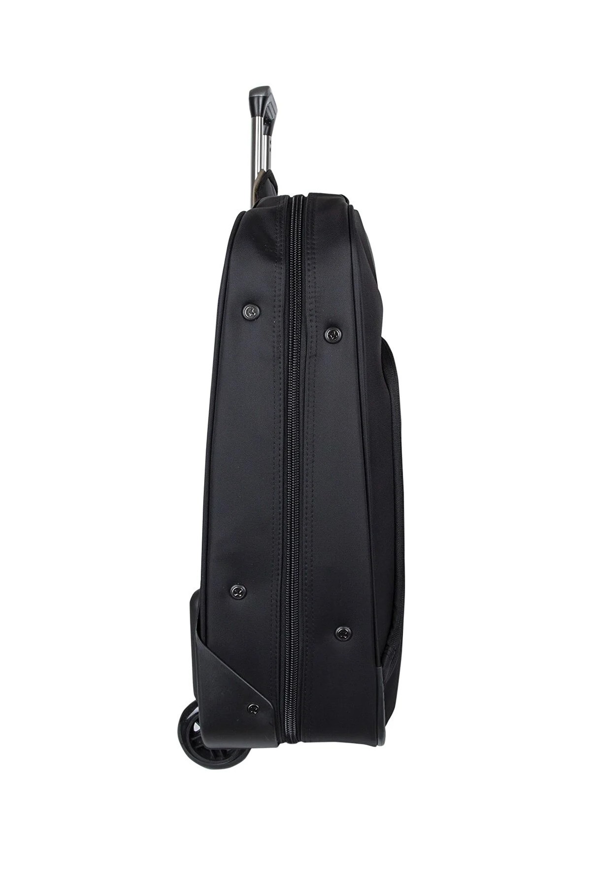 Unisex Siyah Çekçekli Tekerlekli Su Geçirmez Takım Elbise Seyahat Çantası Siyah TRYLG001BLCK