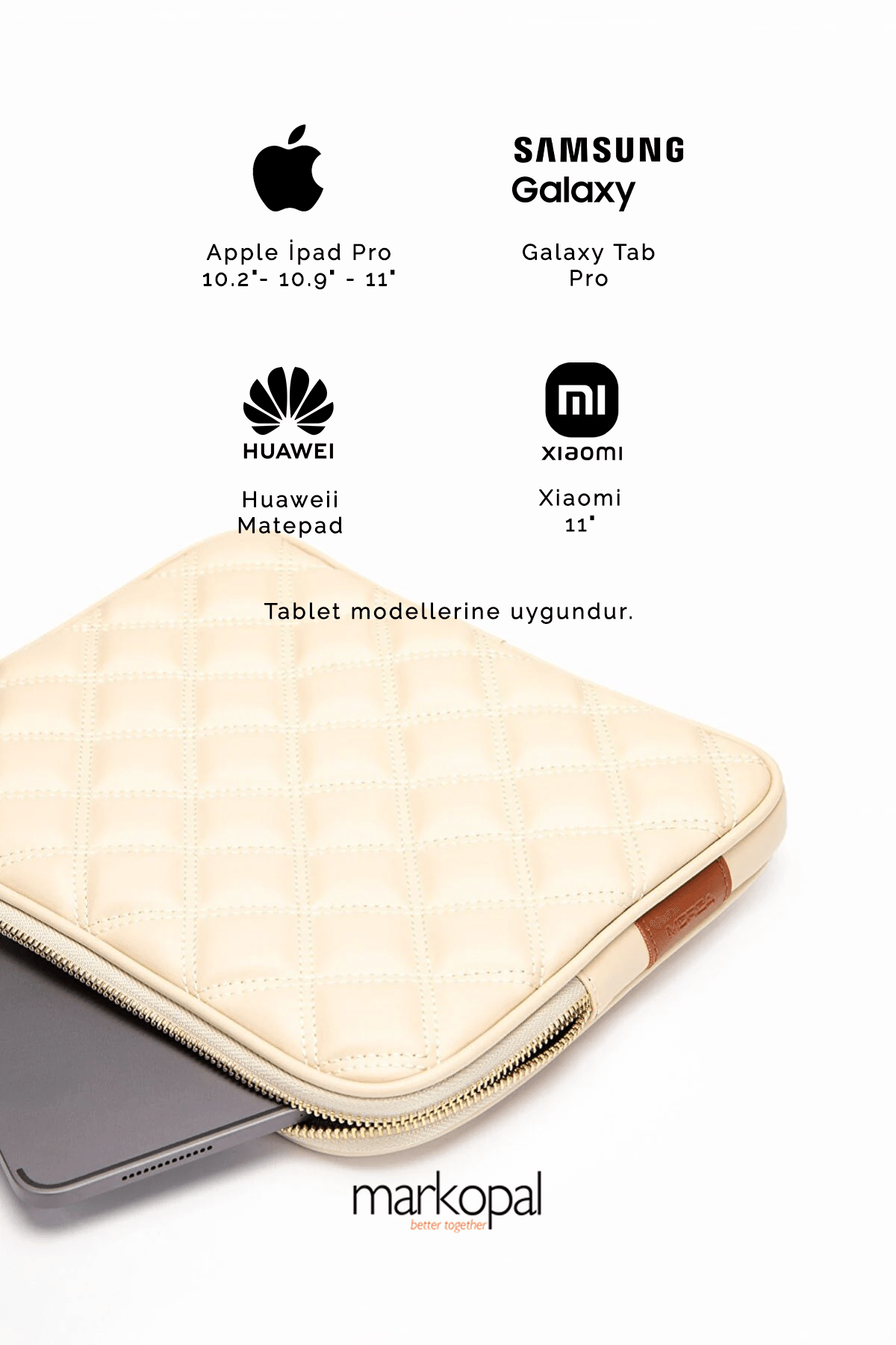 Morca Unisex - Ipad Air- Ipad Pro & Huaweii Matepad & Galaxy & Tablet Kılıfı 11" Inç - Kapitone