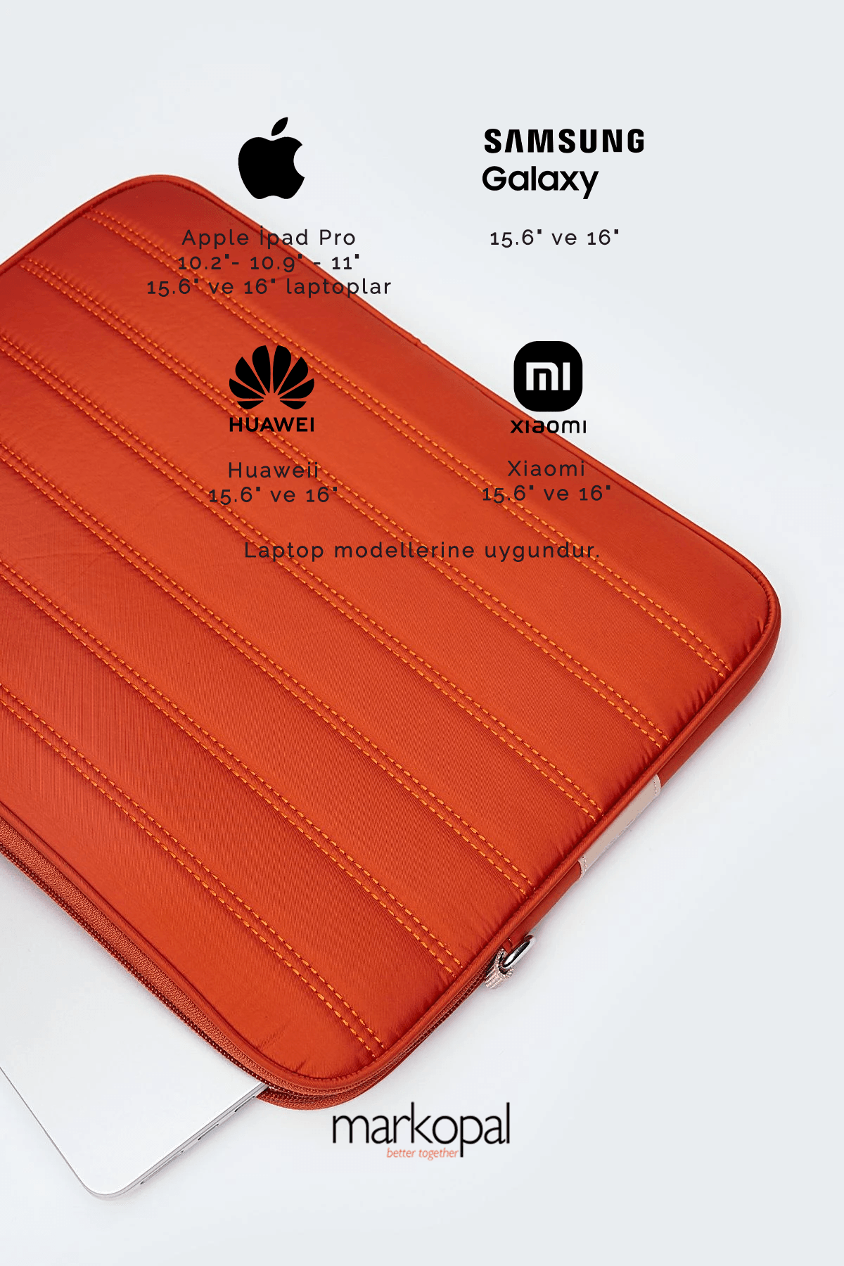 Macbook  Uyumlu  Kılıf Notebook Çanta Tablet Laptop Kılıfı 15"-16" Çizgili Su Geçirmez Omuz Askılı