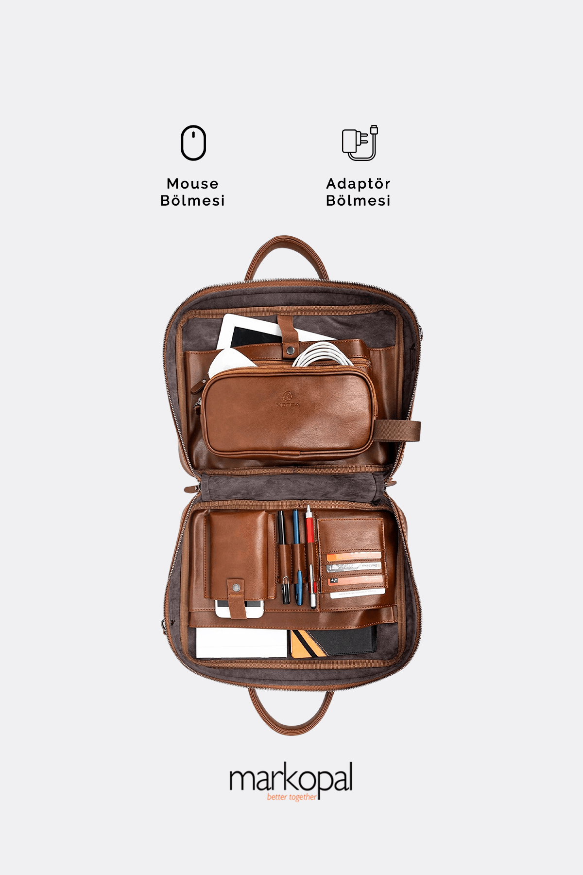 MORCA Unisex Macbook Organizer Laptop Evrak Çantası 13" & 14" Inç S2054-1