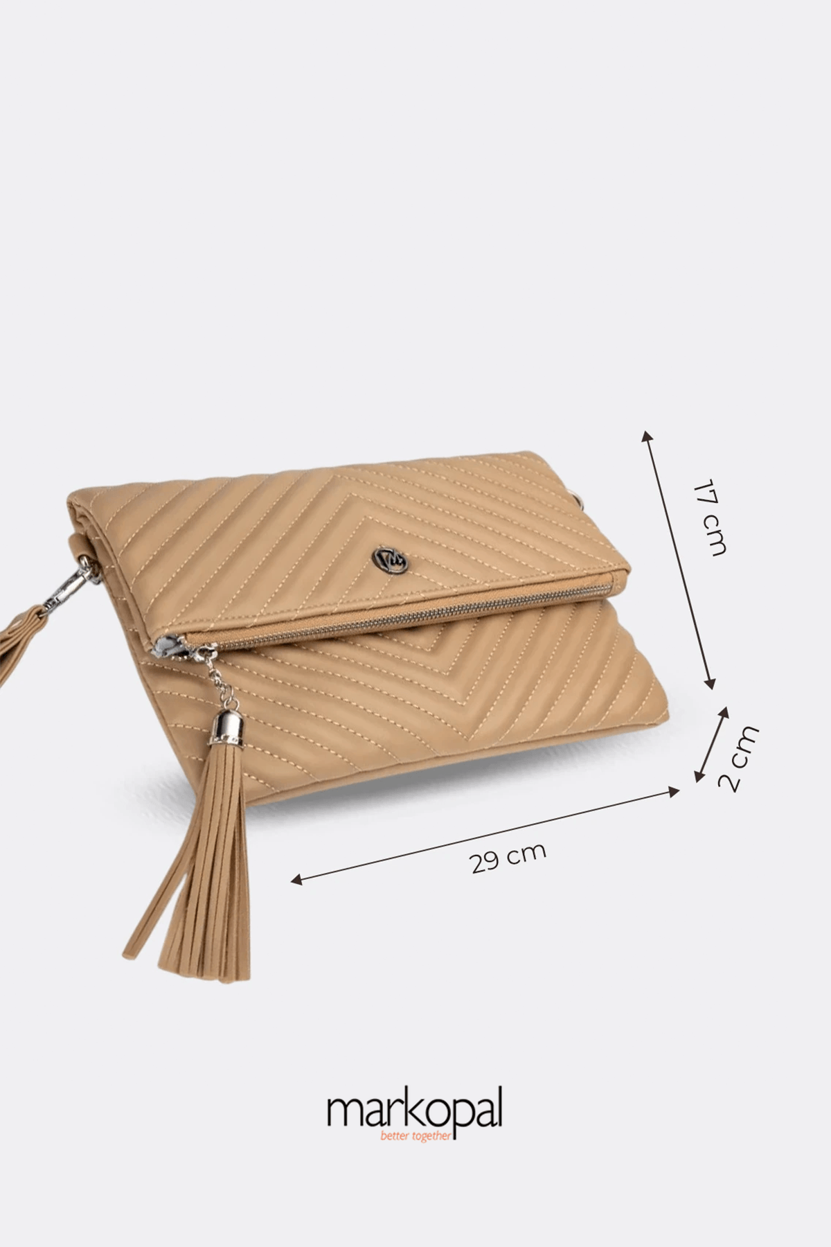 MORCA Kadın Clutch Portföy Çantası Uzun Askılı