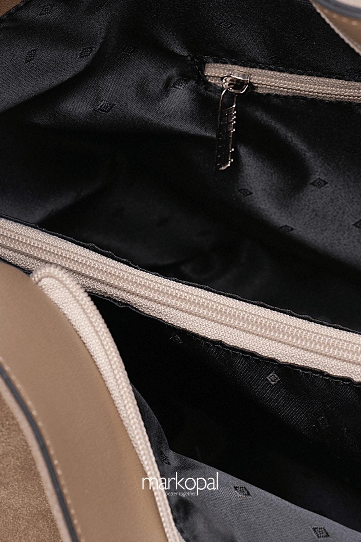 Hakiki Süet Salaş Tote Kadın Omuz Çantası Izg2200-1