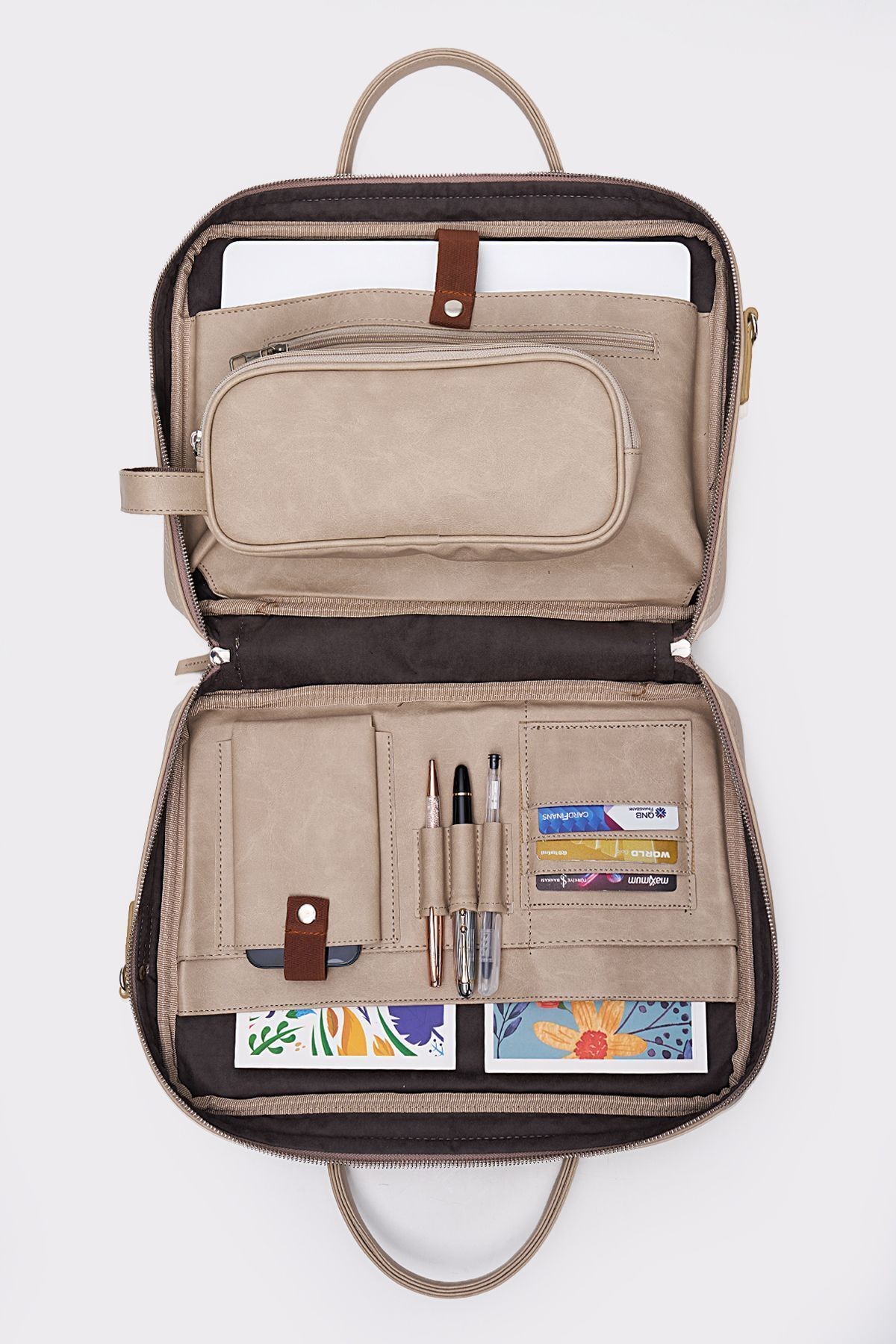 MORCA Unisex Organizer Macbook Evrak Çantası 13"-14" Uyumlu | Şık ve Fonksiyonel