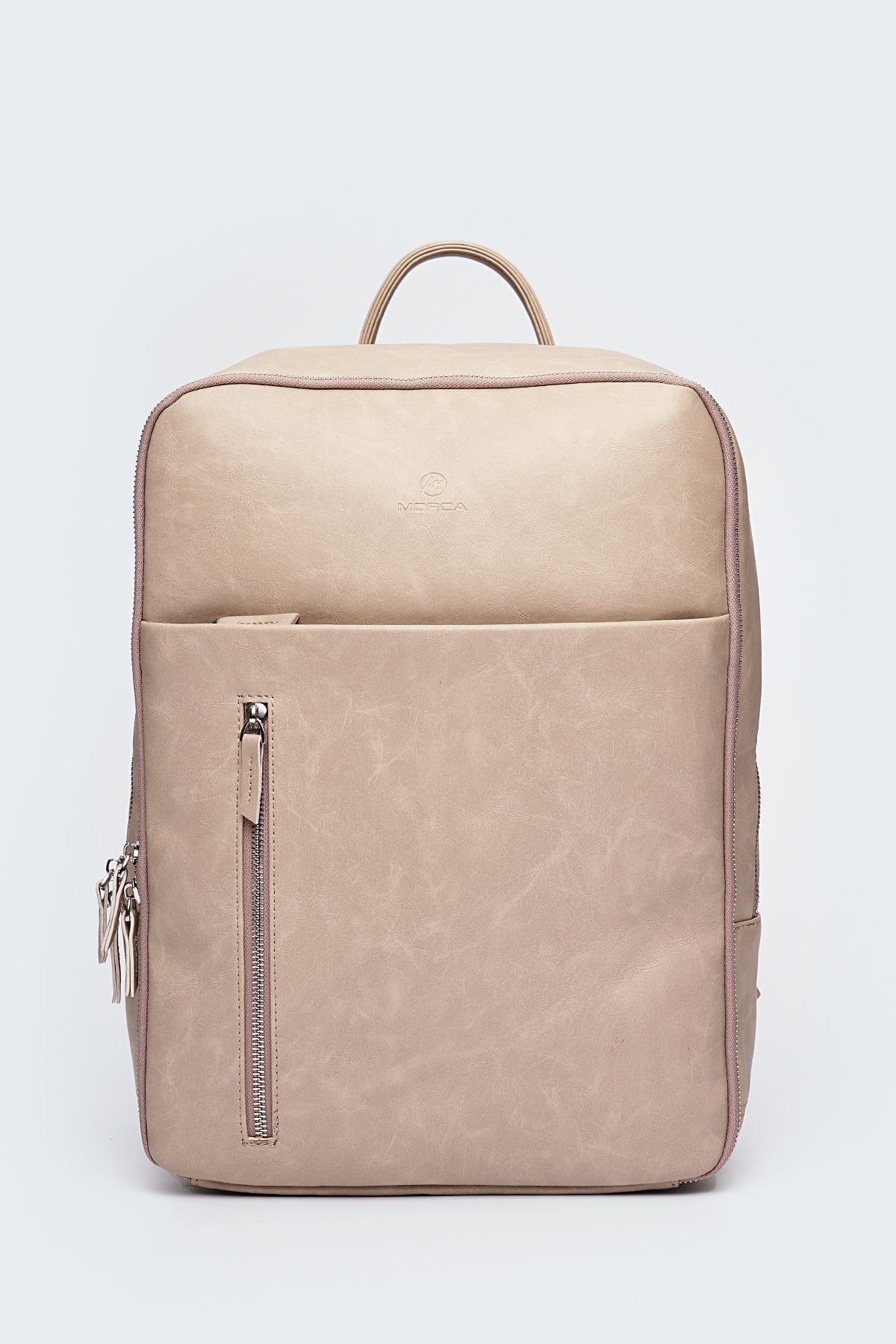 MORCA Organizer Premium Deri Sırt Laptop Çantası Unisex