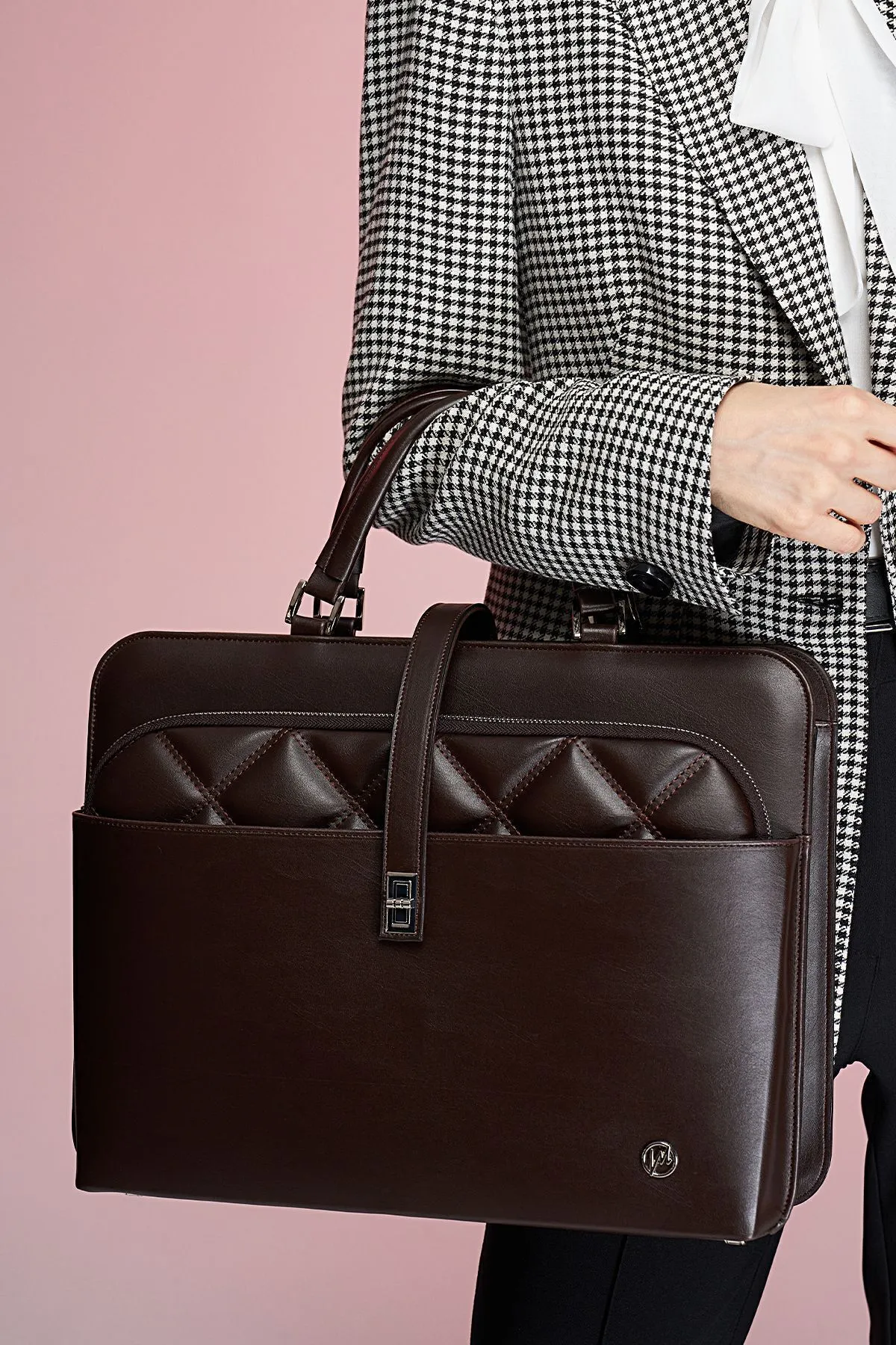 Kadın Laptop Çantası 14” 15.6” Uyumlu – Evrak ve Omuz Askılı Çanta