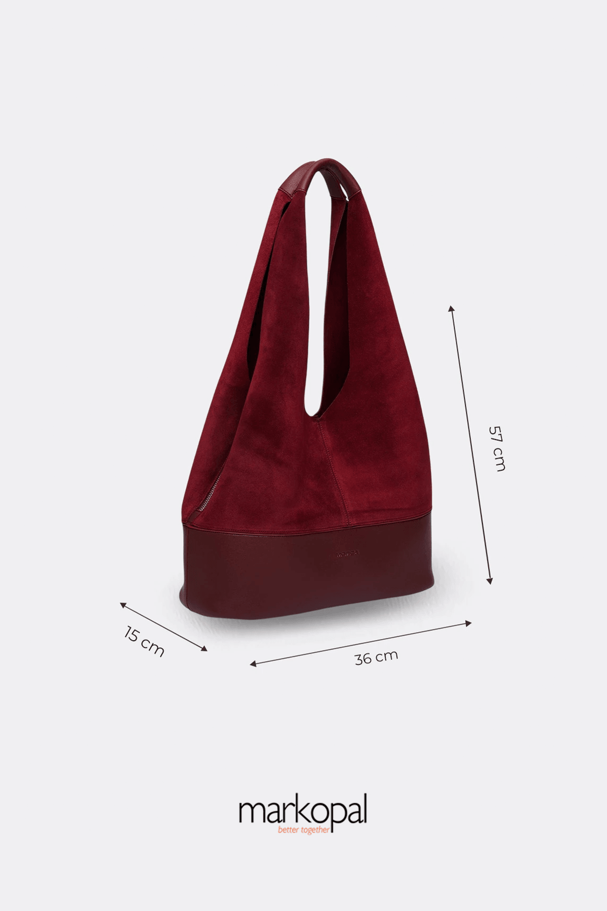 MORCA Genuine Suede Slouchy Shoulder Bag