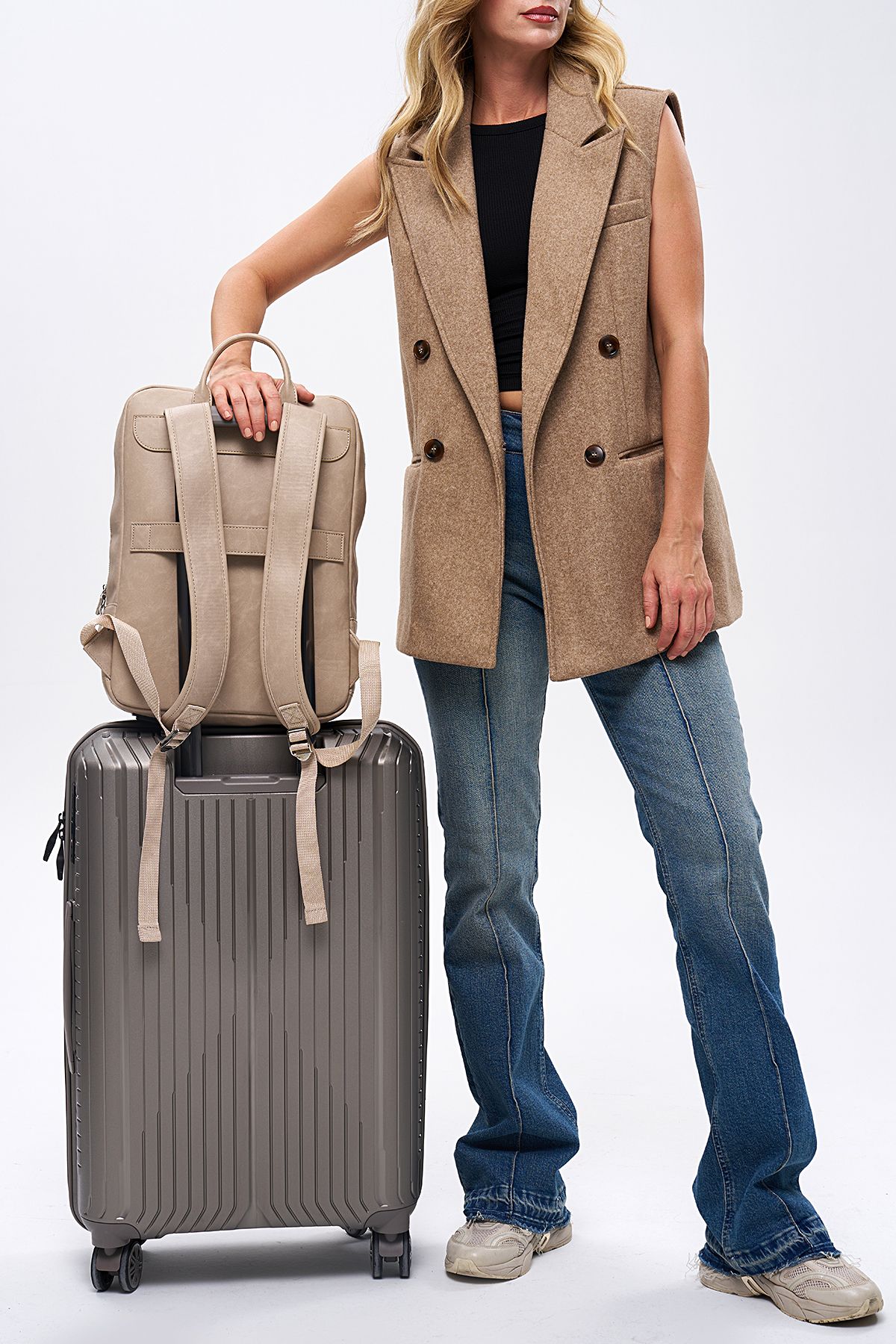 MORCA Organizer Premium Deri Sırt Laptop Çantası Unisex